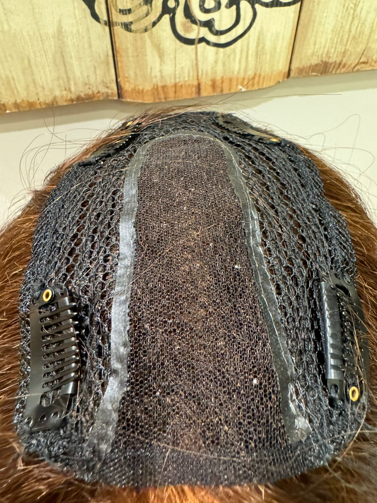 Tül  Tepelik Tepe kısmı özel Hava alır tepe Gerçek saçtan özel üretim 8