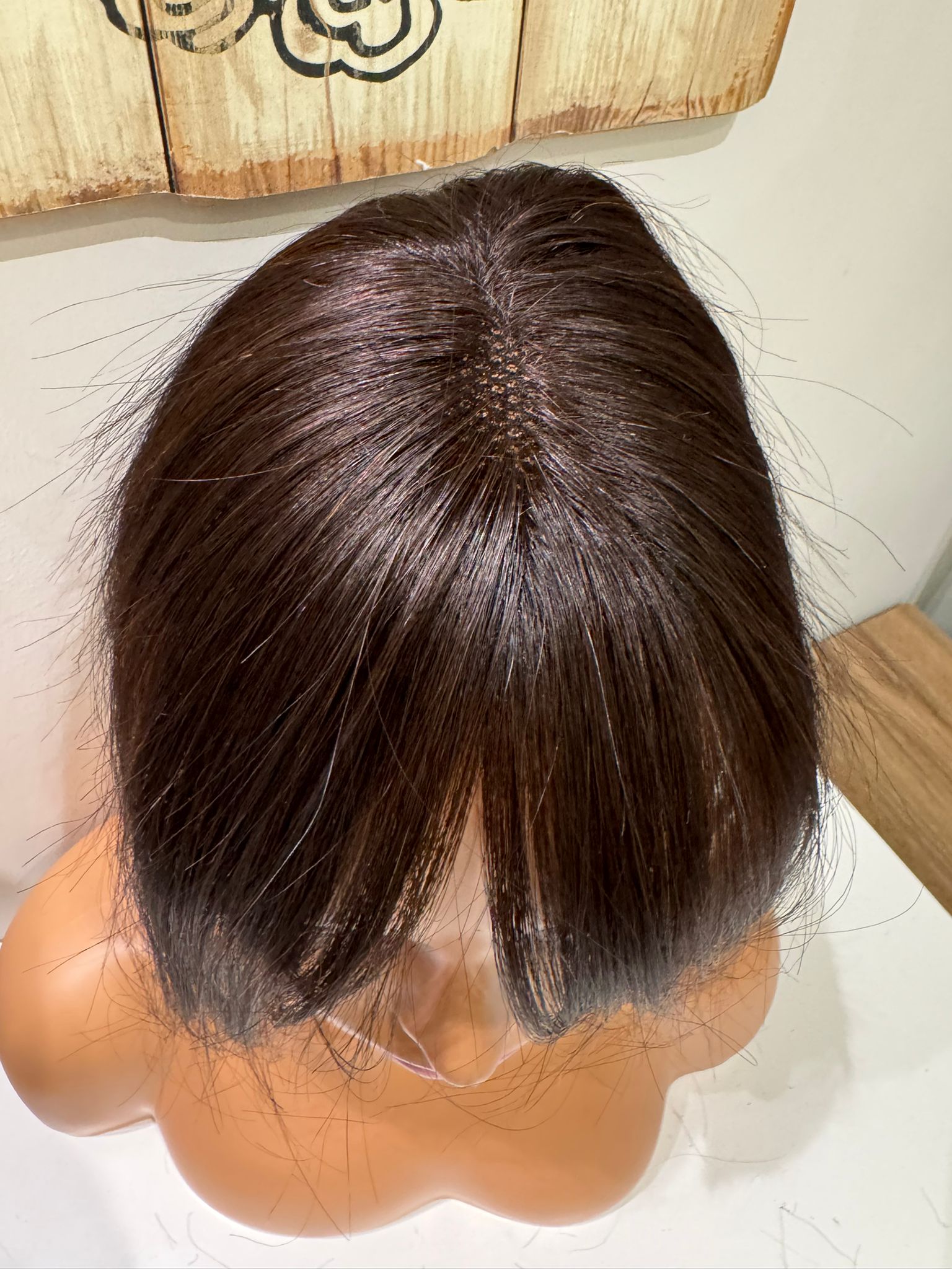 Tül  Tepelik Tepe kısmı özel Hava alır tepe Gerçek saçtan özel üretim 15