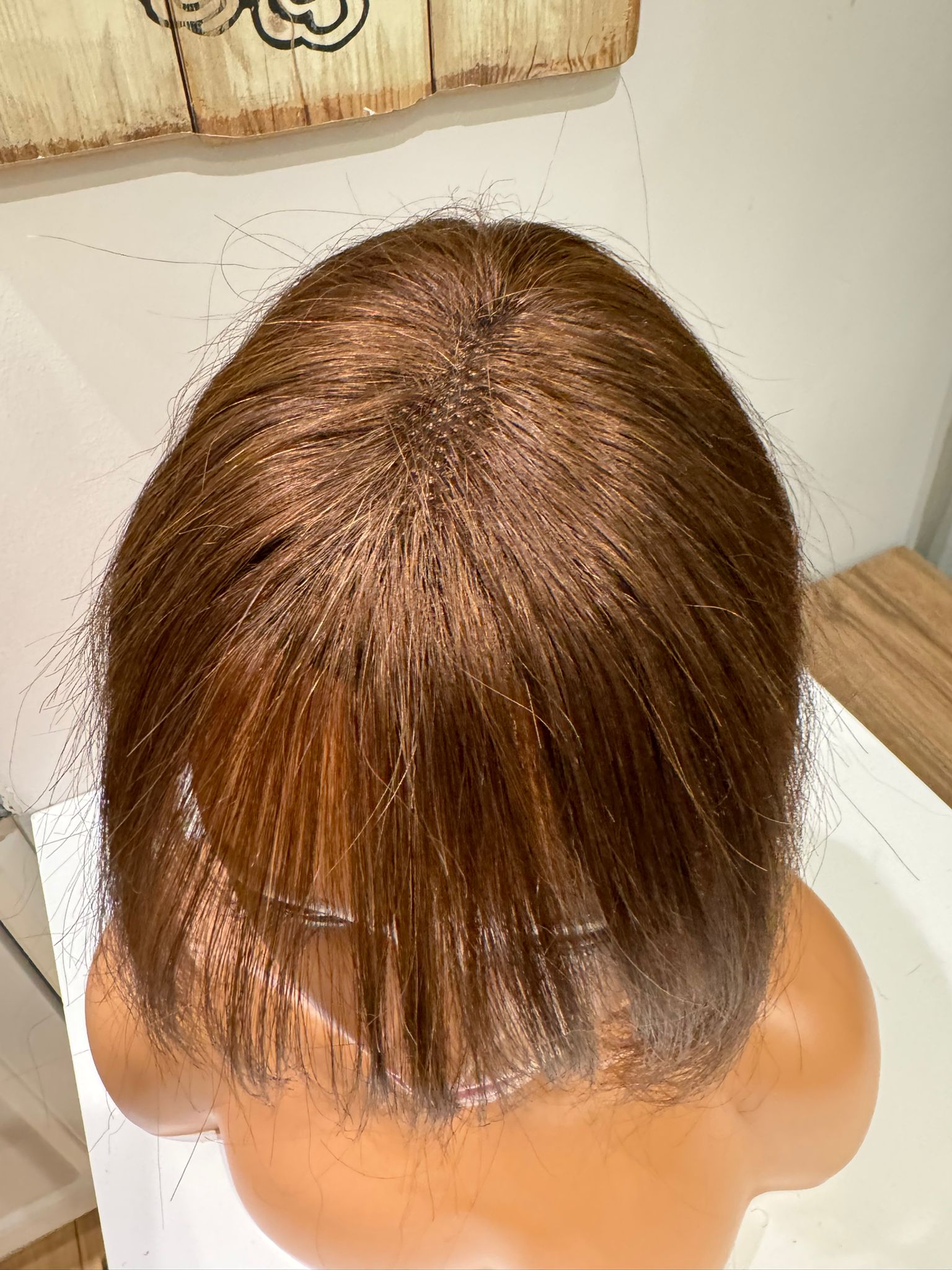 Tül  Tepelik Tepe kısmı özel Hava alır tepe Gerçek saçtan özel üretim 9