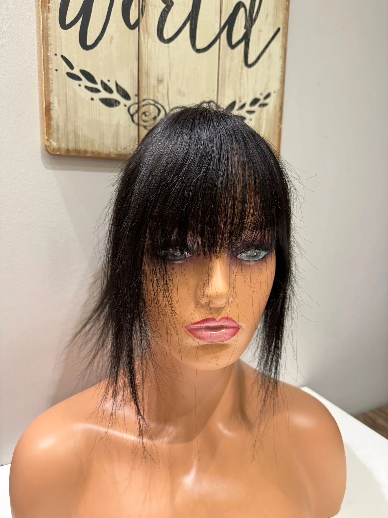 Tül  Tepelik Tepe kısmı özel Hava alır tepe Gerçek saçtan özel üretim 13