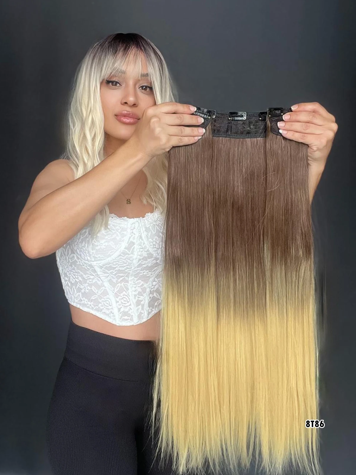 Düz Yarım Ay + 2 Yan Çıt Çıt