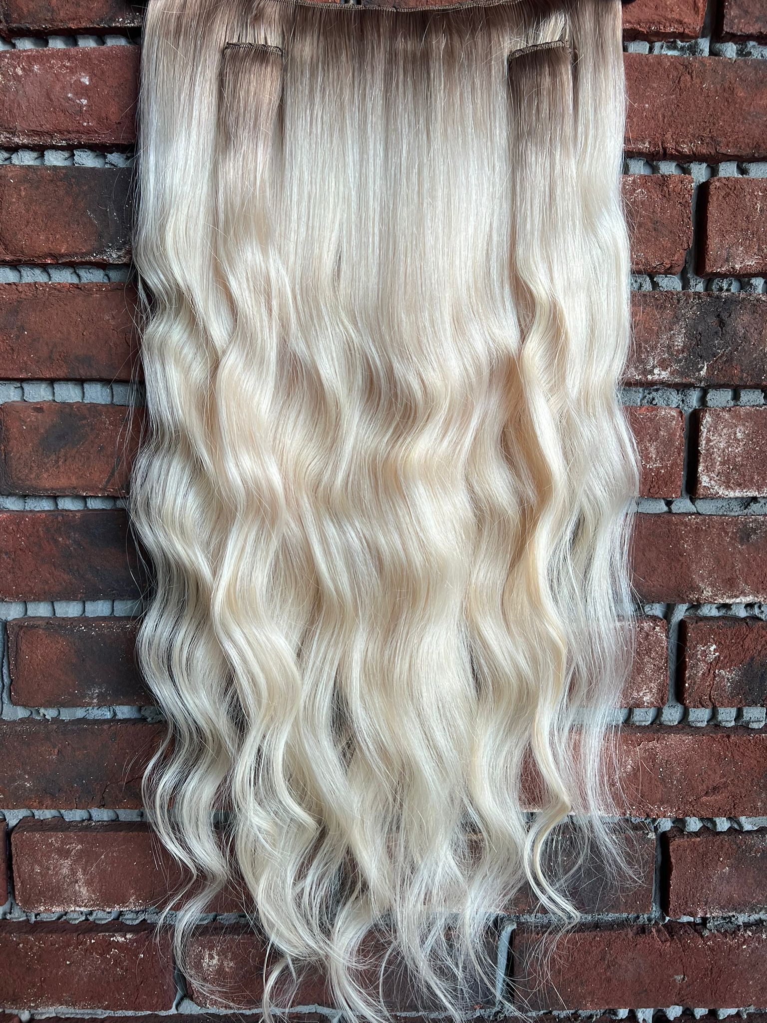 U Part Peruk yarımay çıtçıt Gerçek Saç