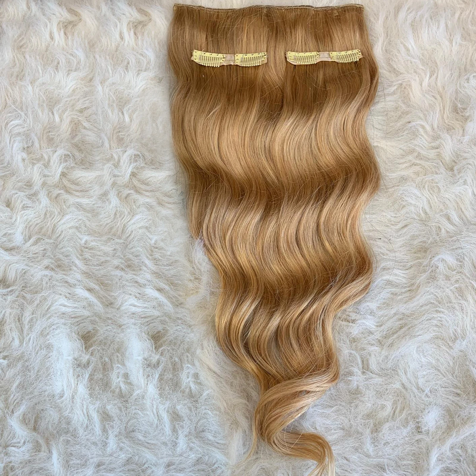 3 Parça Gerçek  Yarım Ay Çıt Çıt Saç 150gr