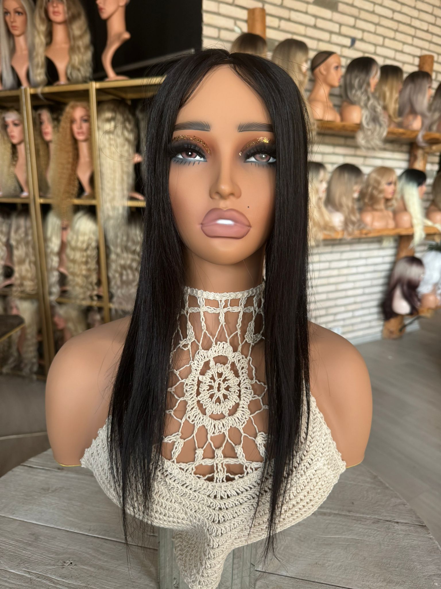 Baby İpek Taban Tepelik 13x14 cm geniş taban 60cm 100gr Doğal ton