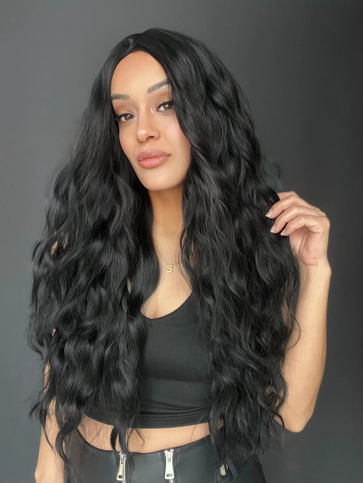 Uzun Doğal Su dalgalı Perçemsiz Tepesi Baş derisi görünümlü Yeni sezon