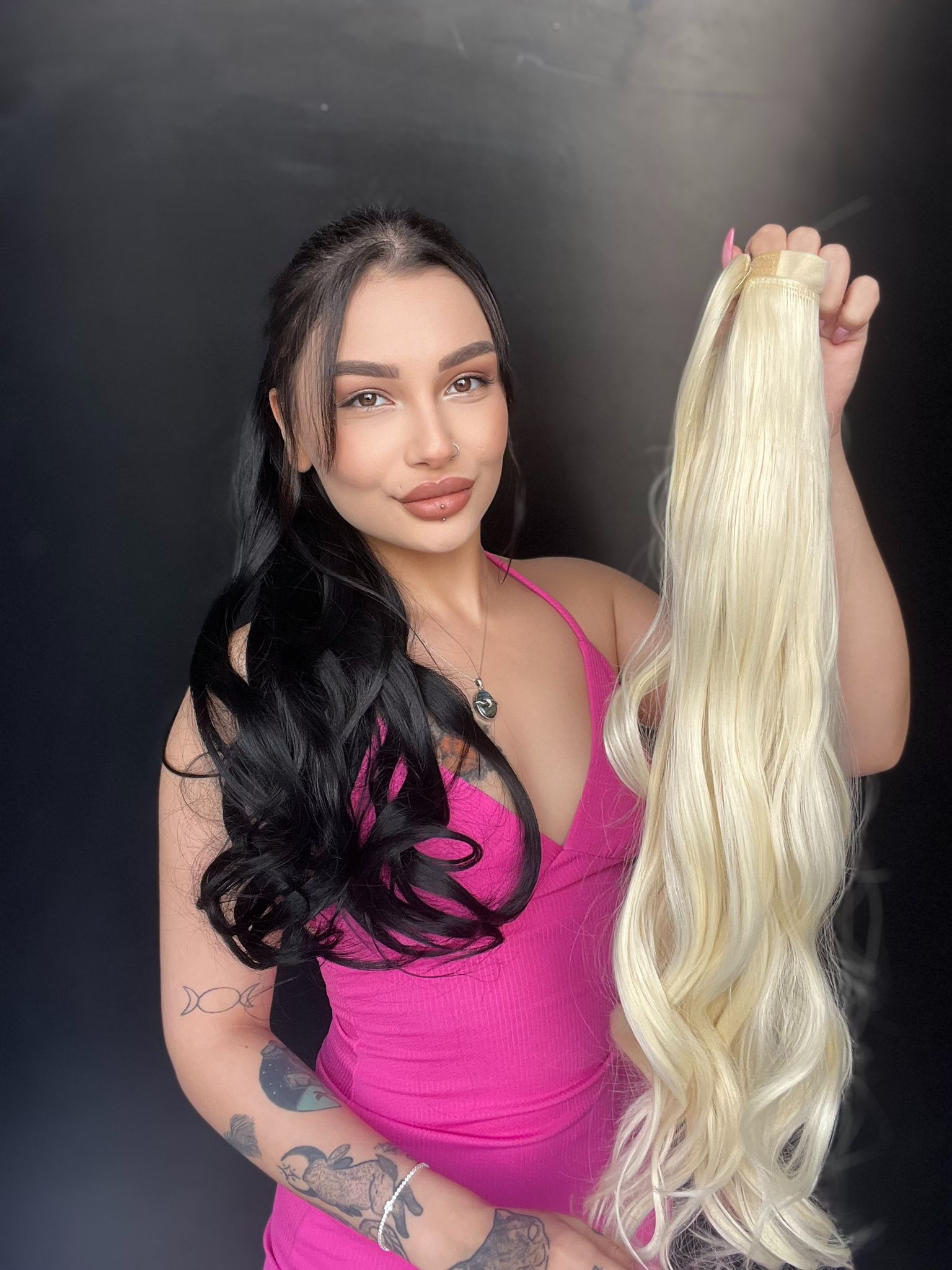 Cırcırtlı Bağcıklı At Kuyruğu Tak çık Doğal sarı