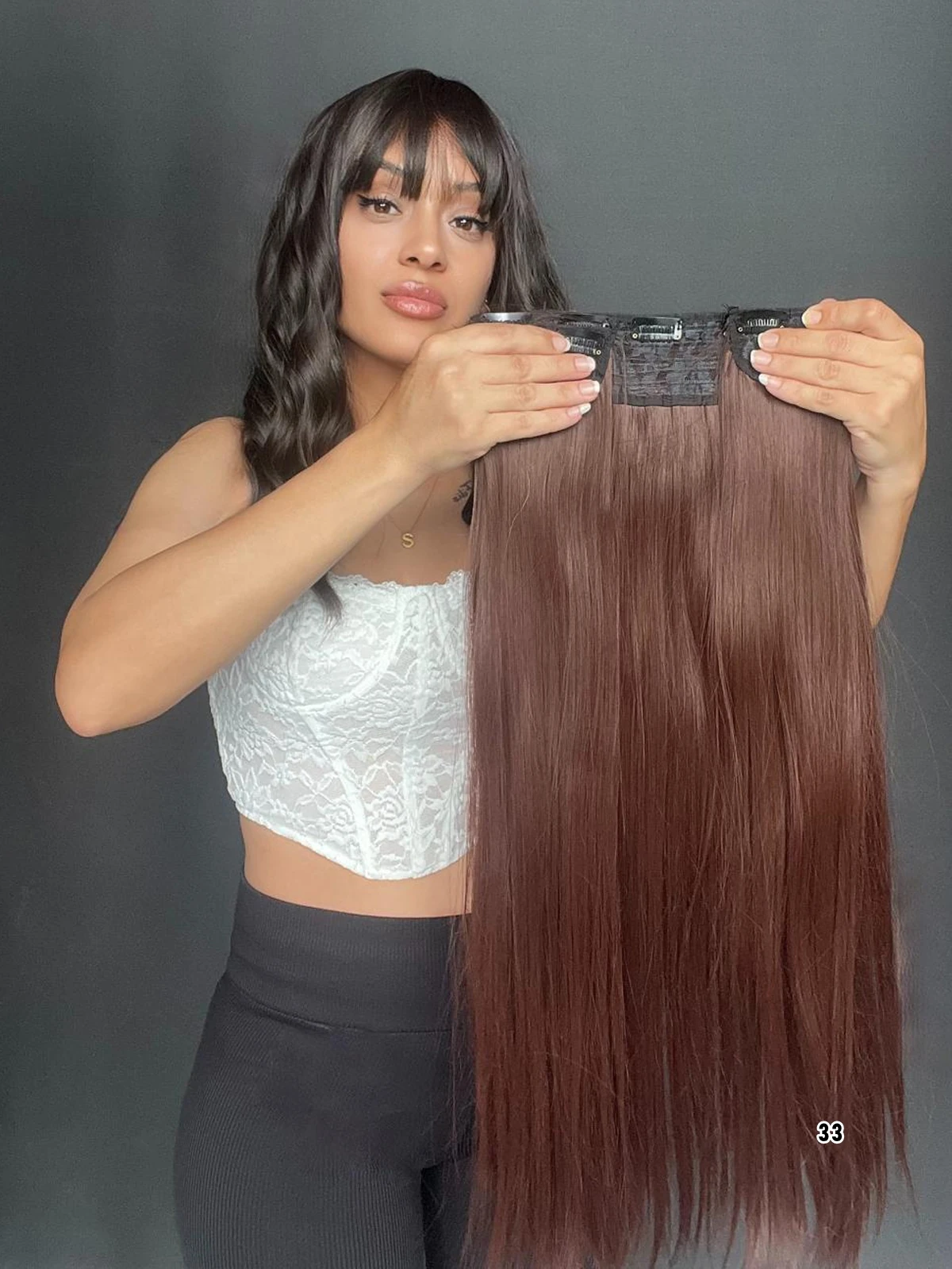 Düz Yarım Ay + 2 Yan Çıt Çıt