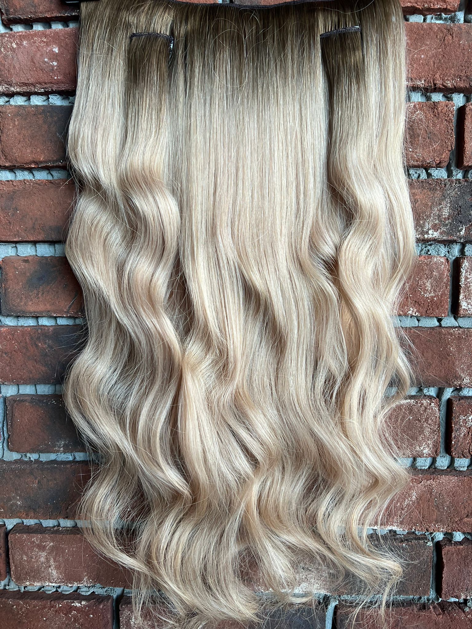 U Part Peruk yarımay çıtçıt Gerçek Saç