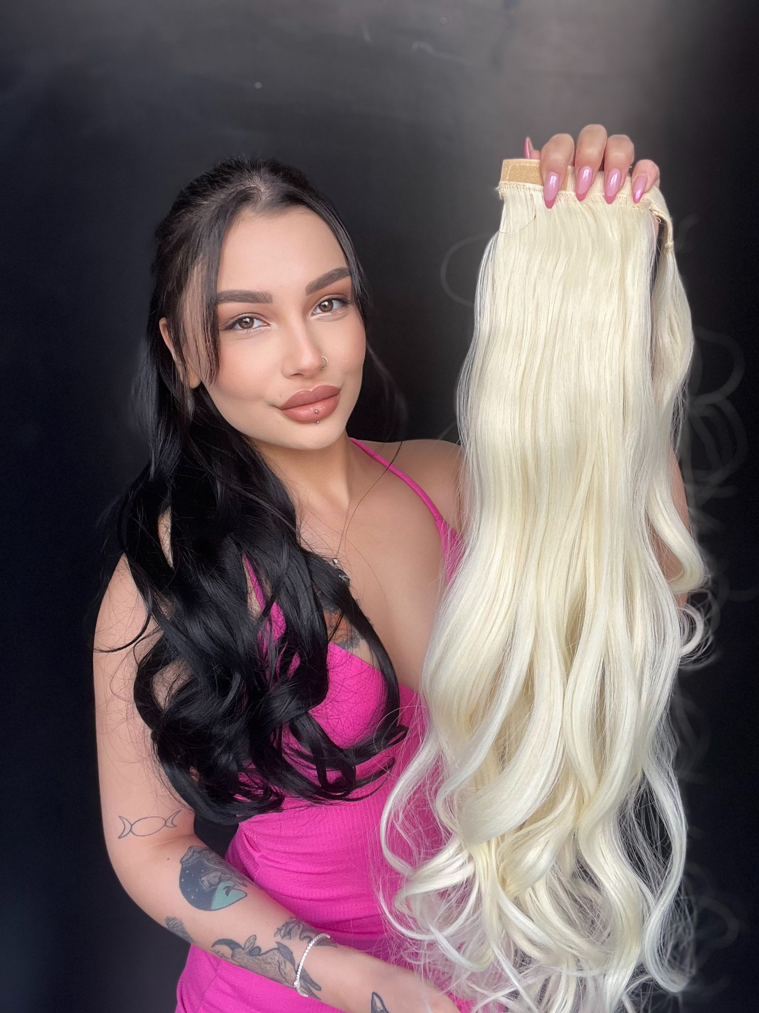 Cırcırtlı Bağcıklı At Kuyruğu Tak çık Platin