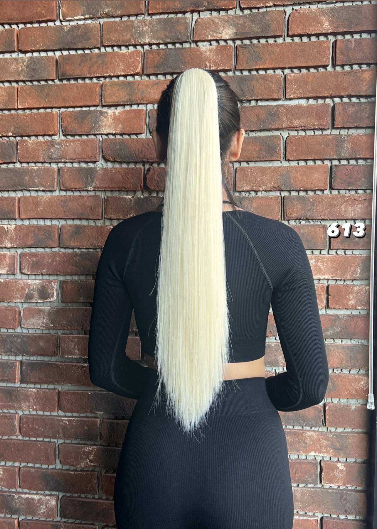 Tokalı Düz At Kuyruğu - Açık Platin