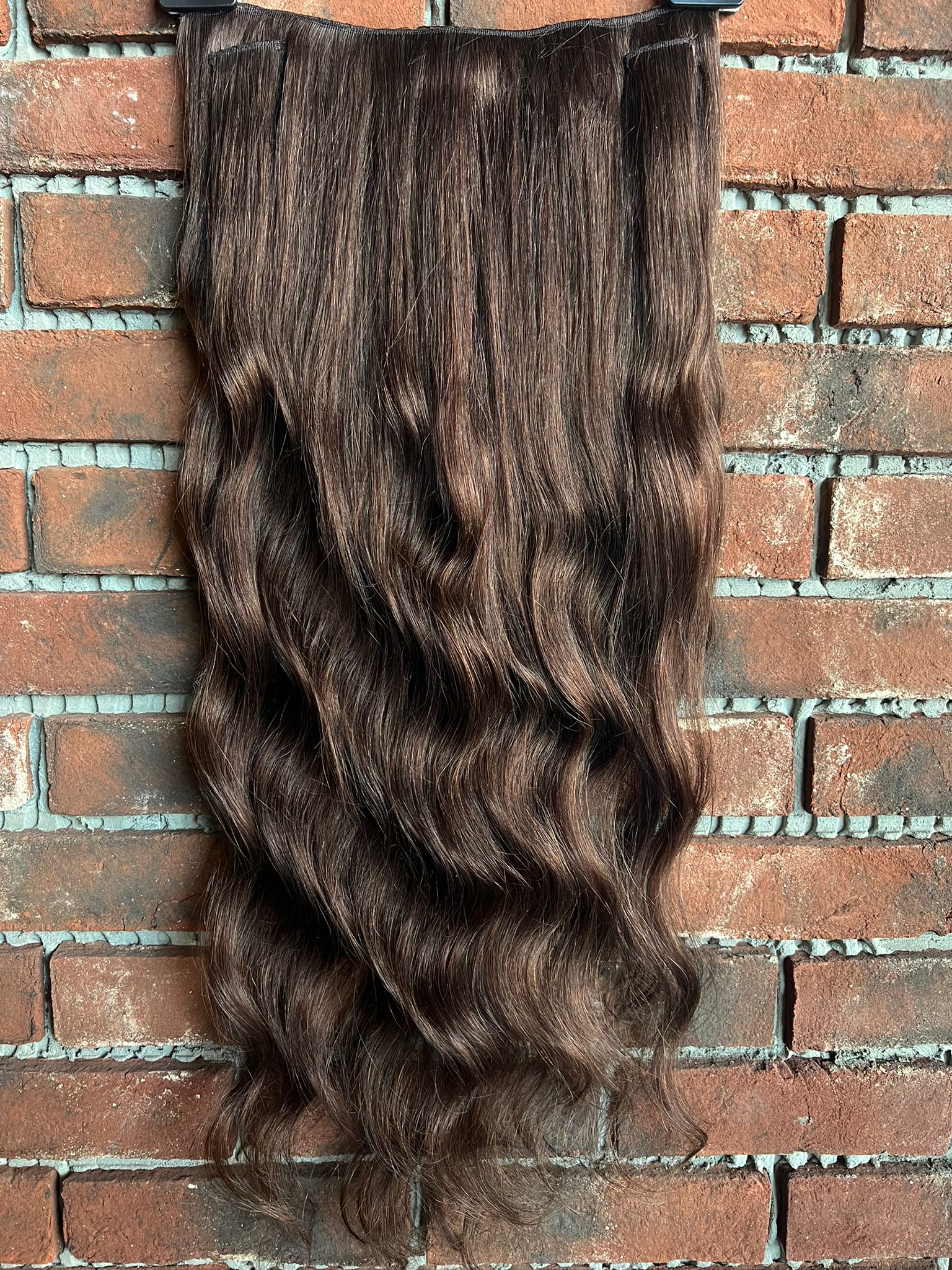 U Part Peruk yarımay çıtçıt Gerçek Saç