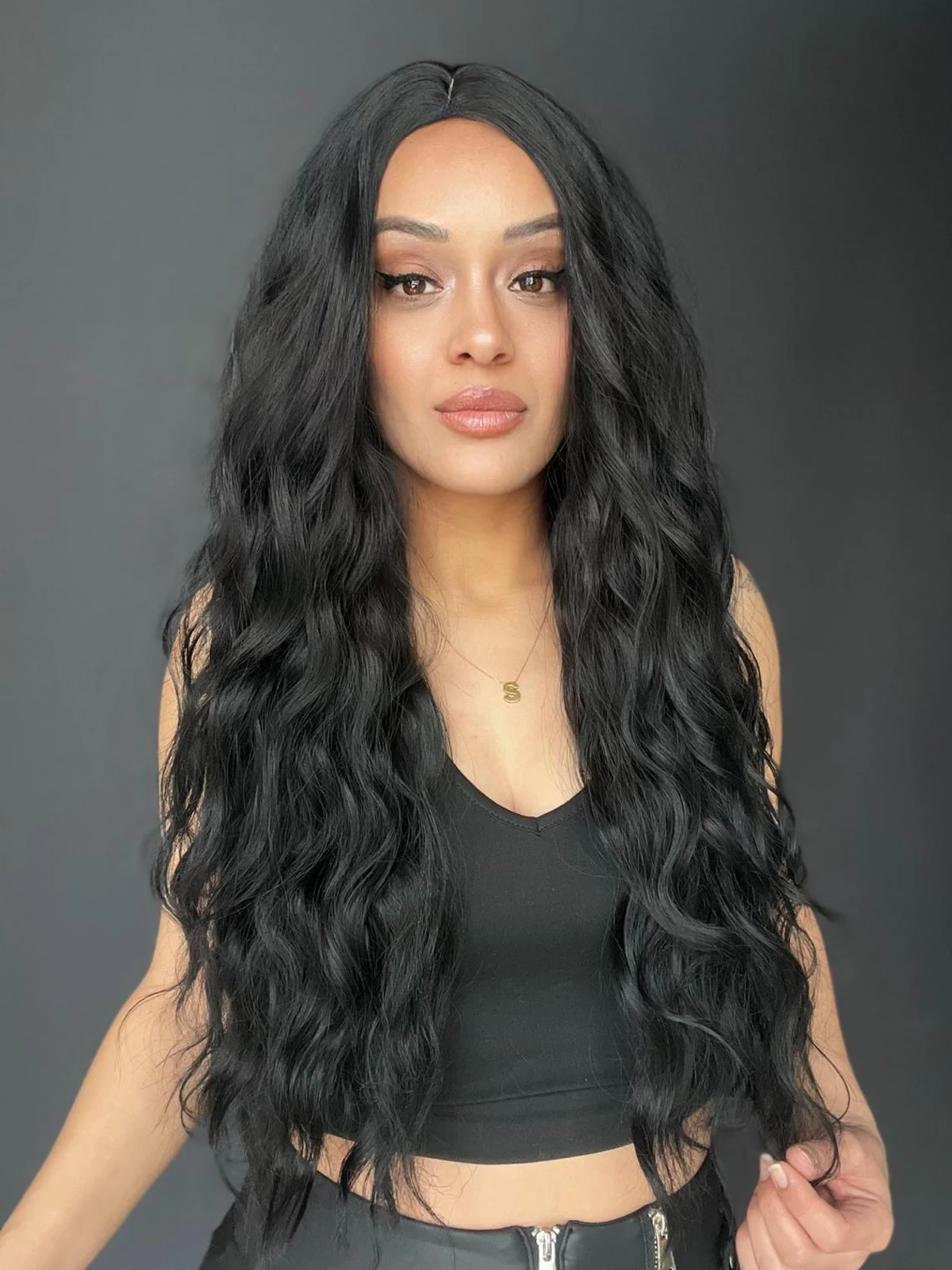 Uzun Doğal Su dalgalı Perçemsiz Tepesi Baş derisi görünümlü Yeni sezon