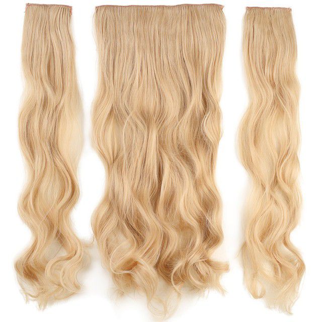 Fiber Sentetik Dalgalı Yarım Ay + 2 Yan Çıt Çıt - Balköpüğü Beyaz Platin Röfleli