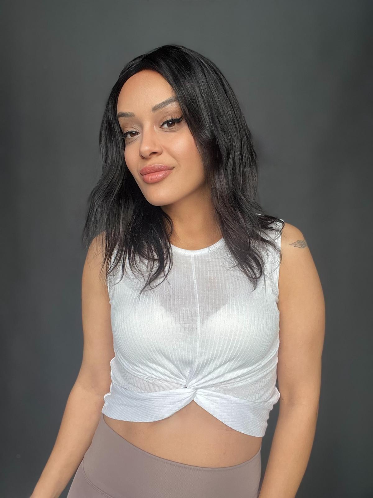 Doğal Ton Boyasız Her yöne ayrım yapılabilen Hayalet Tül peruk