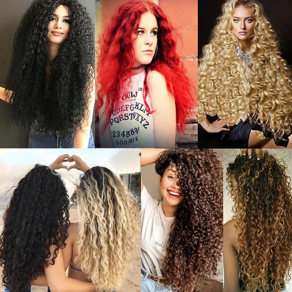 Afro Dalgalı 8 Parça Çıt Çıt - Siyah