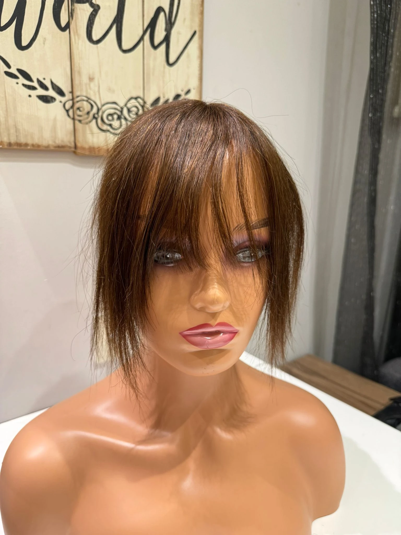 Tül  Tepelik Tepe kısmı özel Hava alır tepe Gerçek saçtan özel üretim 23