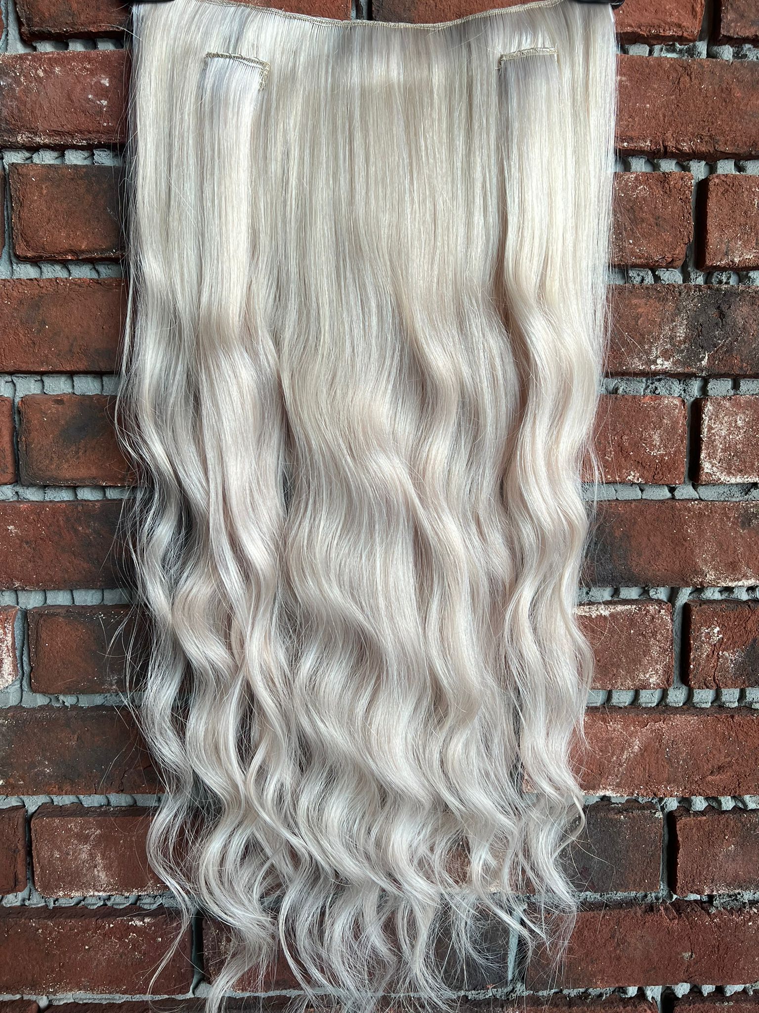 U Part Peruk yarımay çıtçıt Gerçek Saç