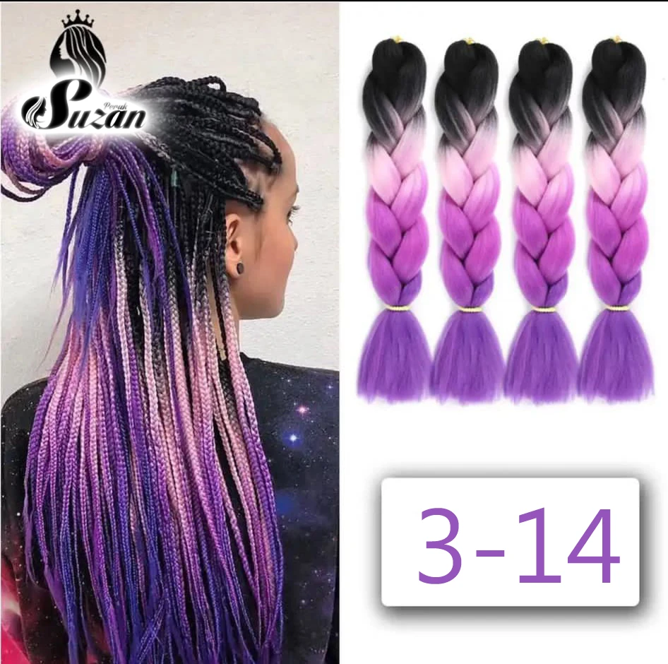 Afrika Örgüsü Ve Rasta İçin Sentetik Ombreli