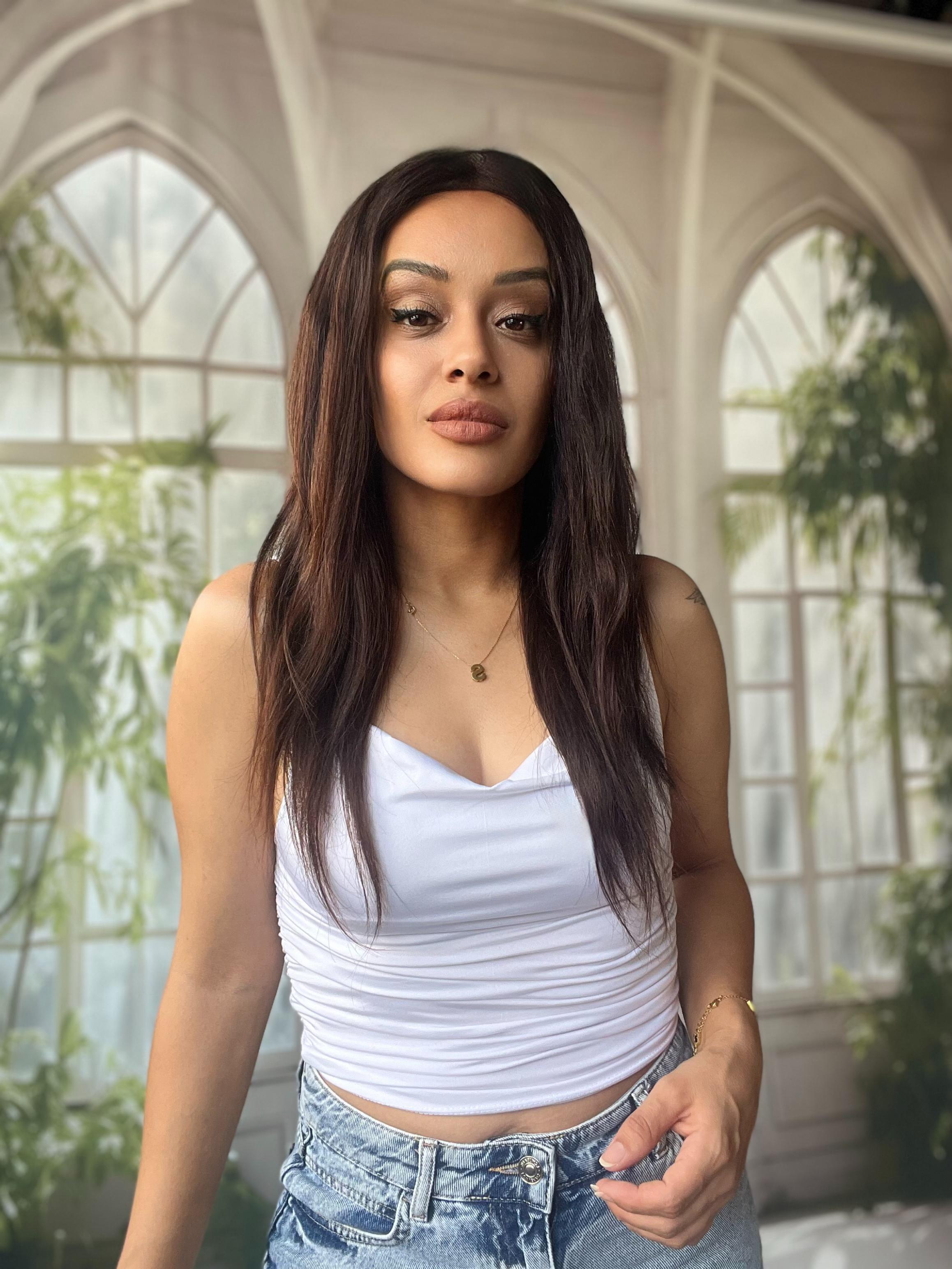 Sıcak kahve Tül peruk