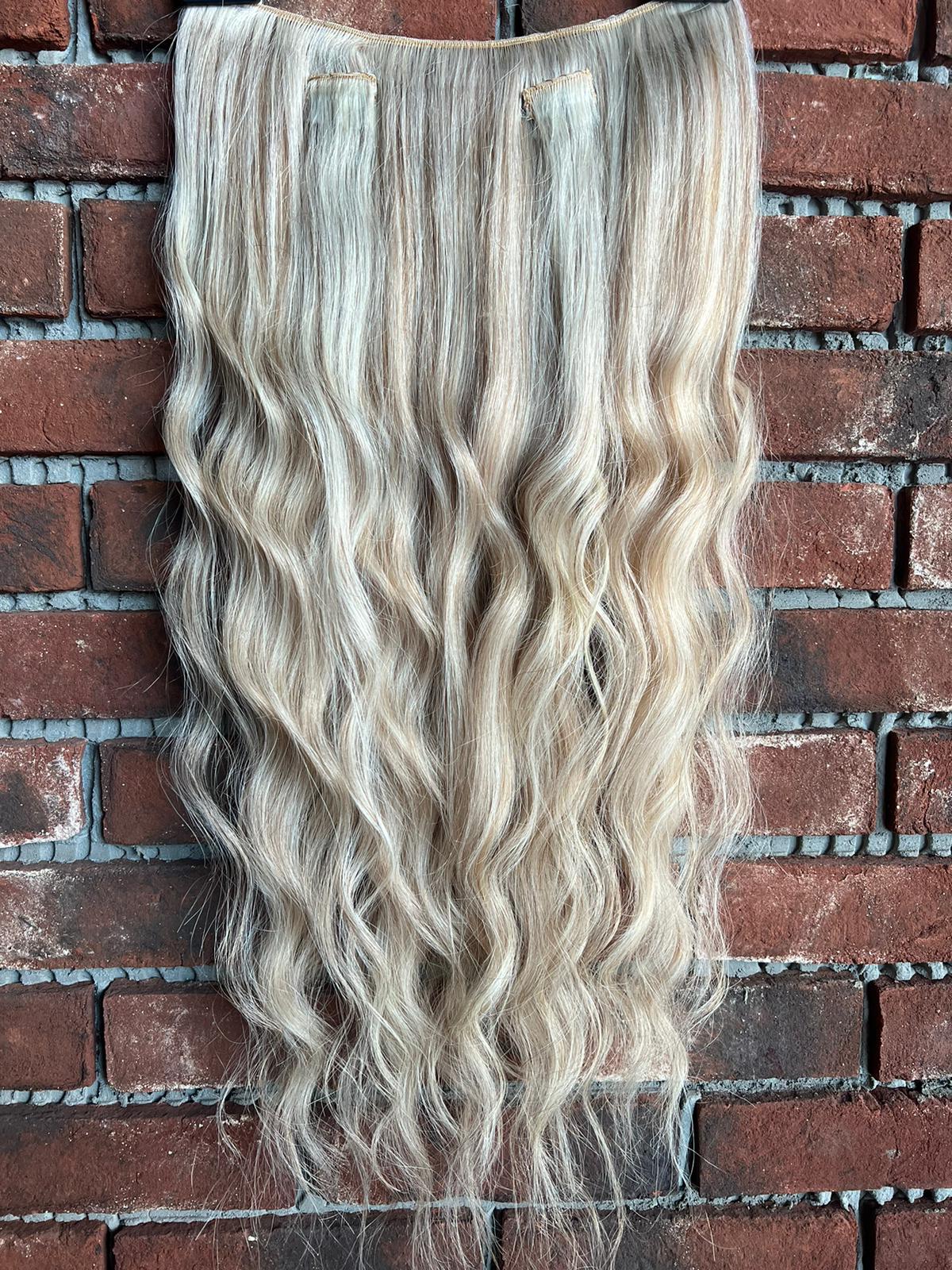 U Part Peruk yarımay çıtçıt Gerçek Saç