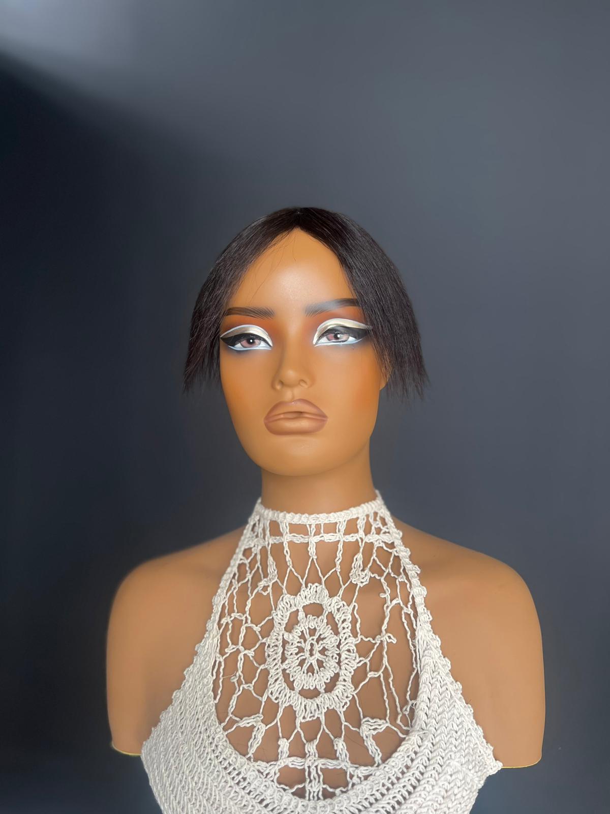 Baby ipek Taban Tepelik Tepe kısmı özel KOMPLE CİLT görünümlü gerçek saçtan özel üretim babytepeli36