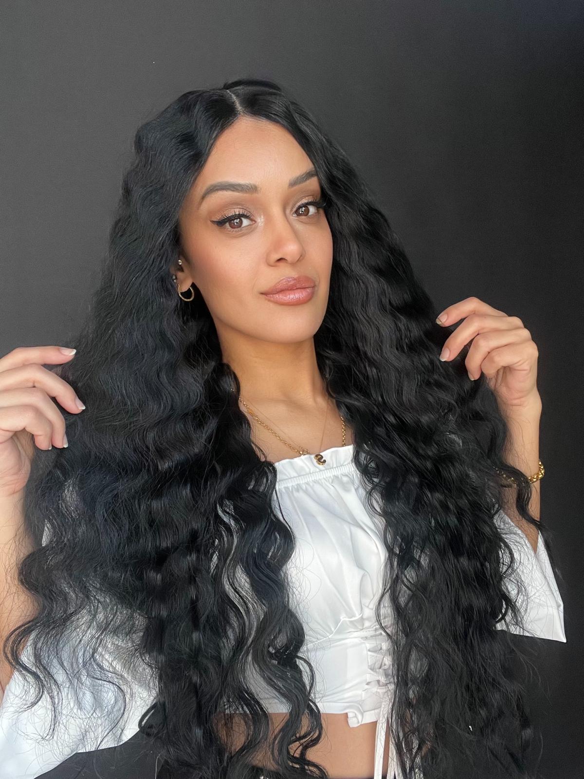 Tül Ön ve Tepe Bölgesi Hava Alan Peruk - Ortadan Ayrım