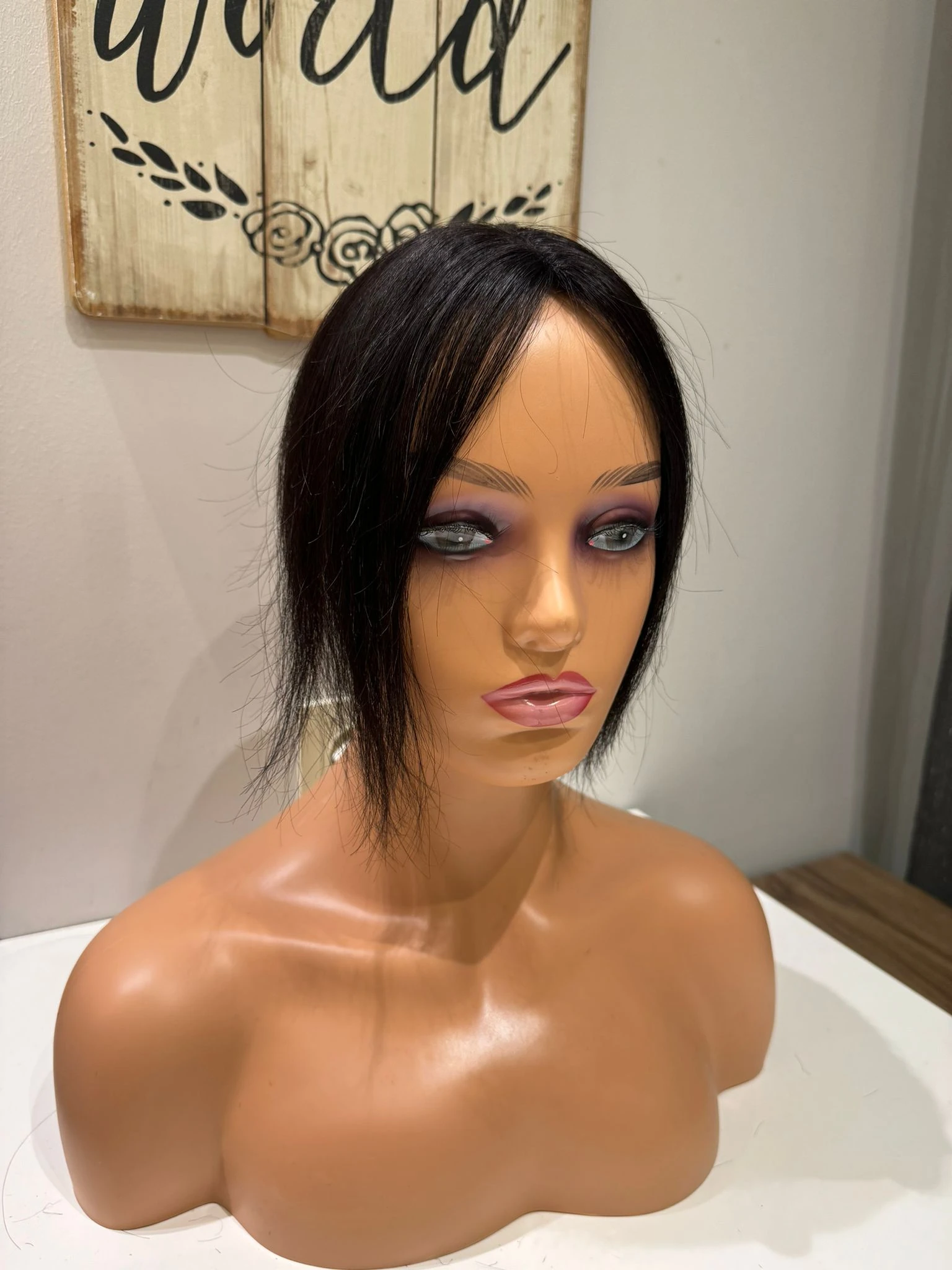 Tül  Tepelik Tepe kısmı özel Hava alır tepe Gerçek saçtan özel üretim 11