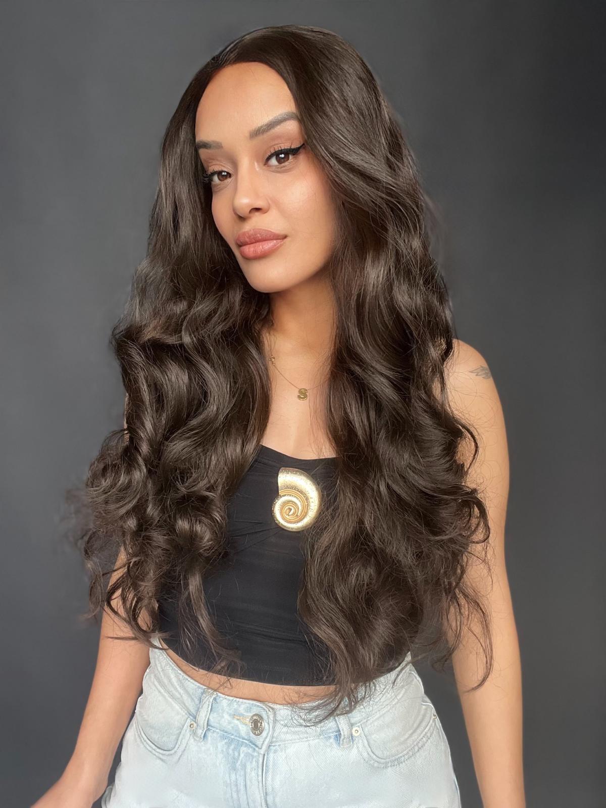 Full Tül peruk Heryöne ayrım yapılır toplanır Dalgalı Dansöz Boy tül peruk