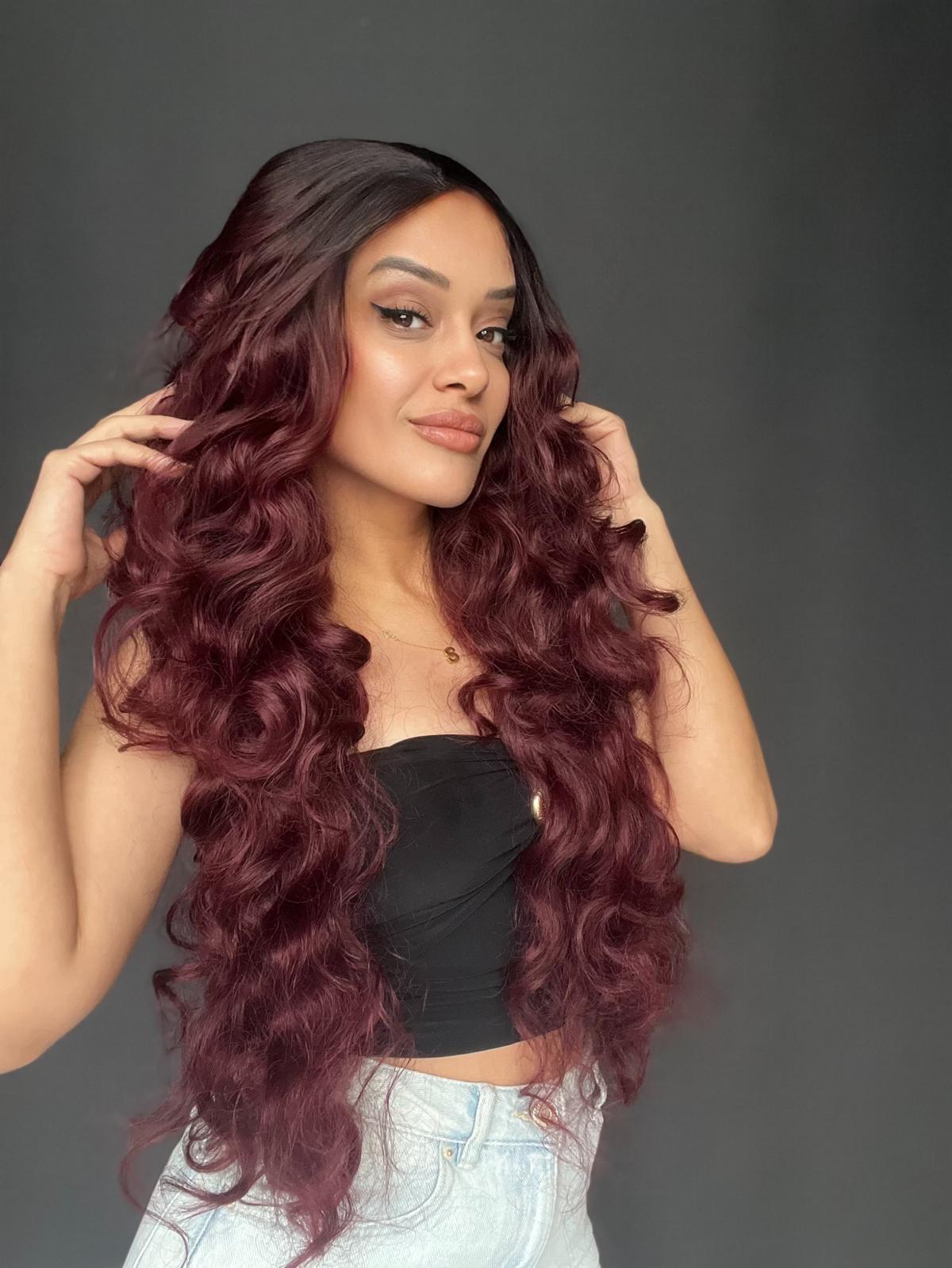 Full Tül peruk Heryöne ayrım yapılır toplanır Dalgalı Dansöz Boy tül peruk