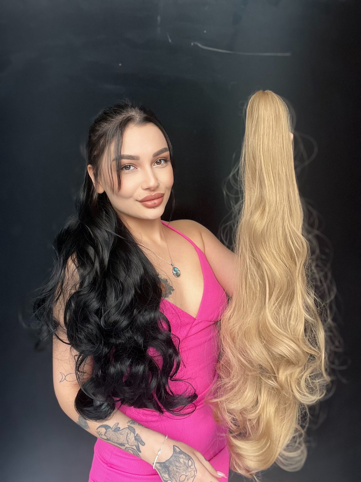 80 cm Ekstra Uzun At kuyruğu Tokalı Postiş Balköpüğü