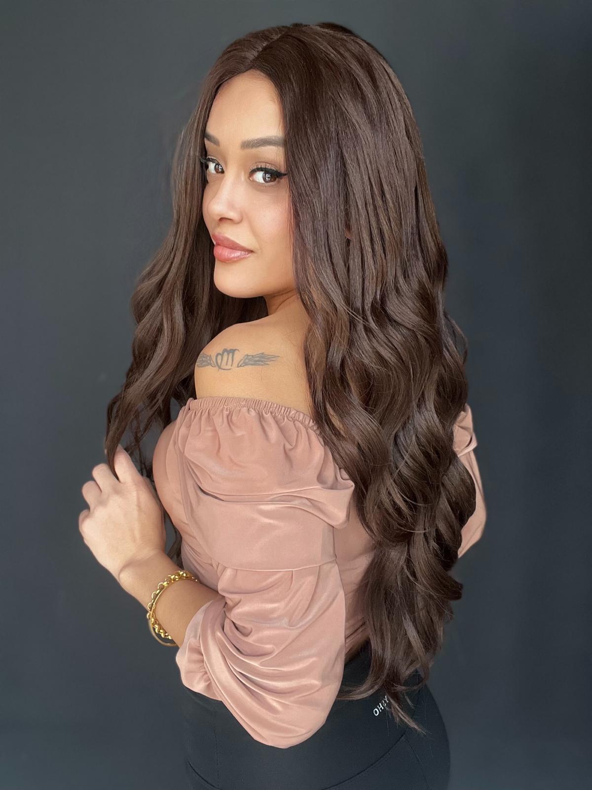 Tül Ön ve Tepe Bölgesi Hava Alan Peruk - Ortadan Ayrım