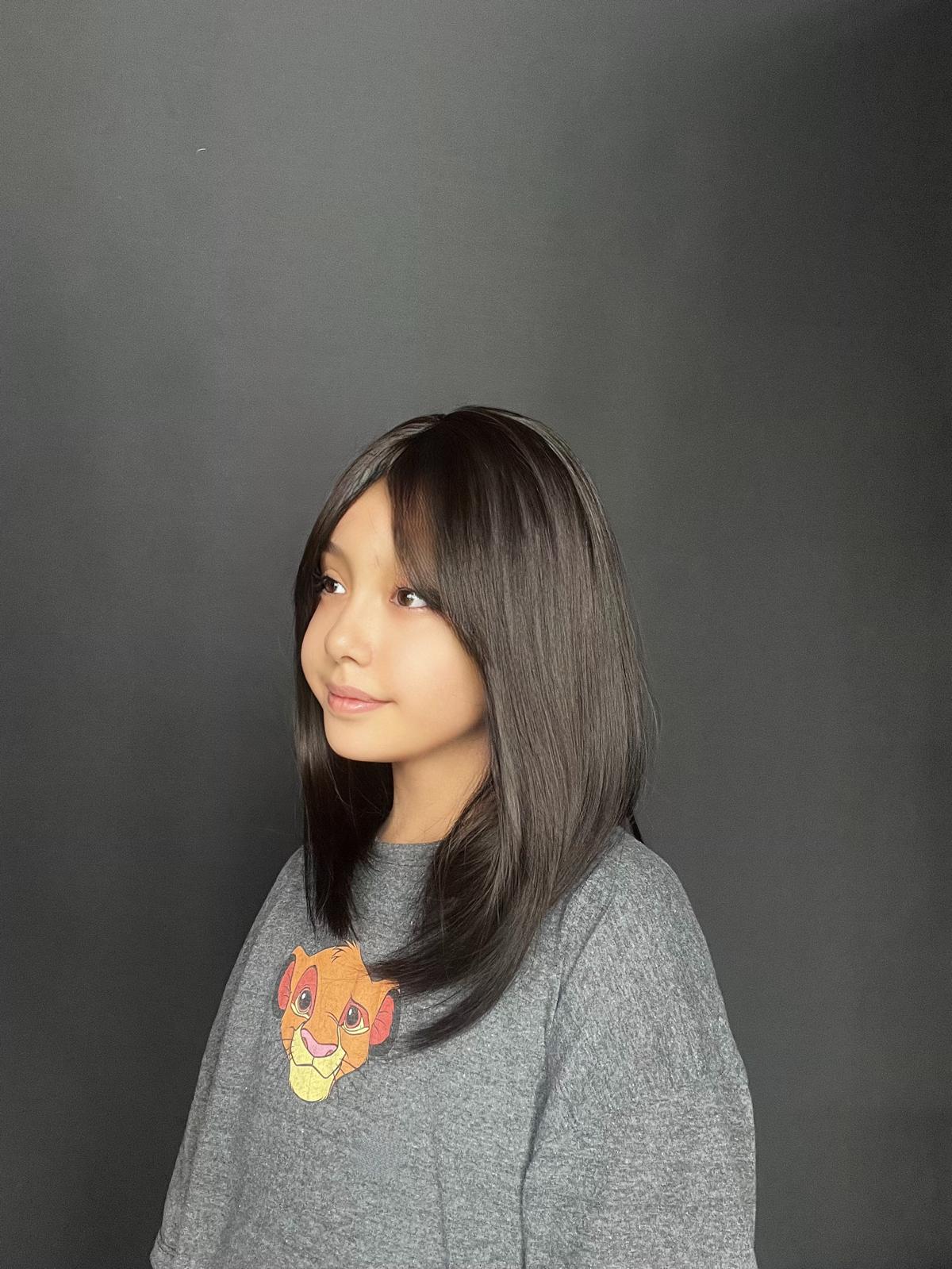 Çocuklar için üretilmiş özel kalıp peruk