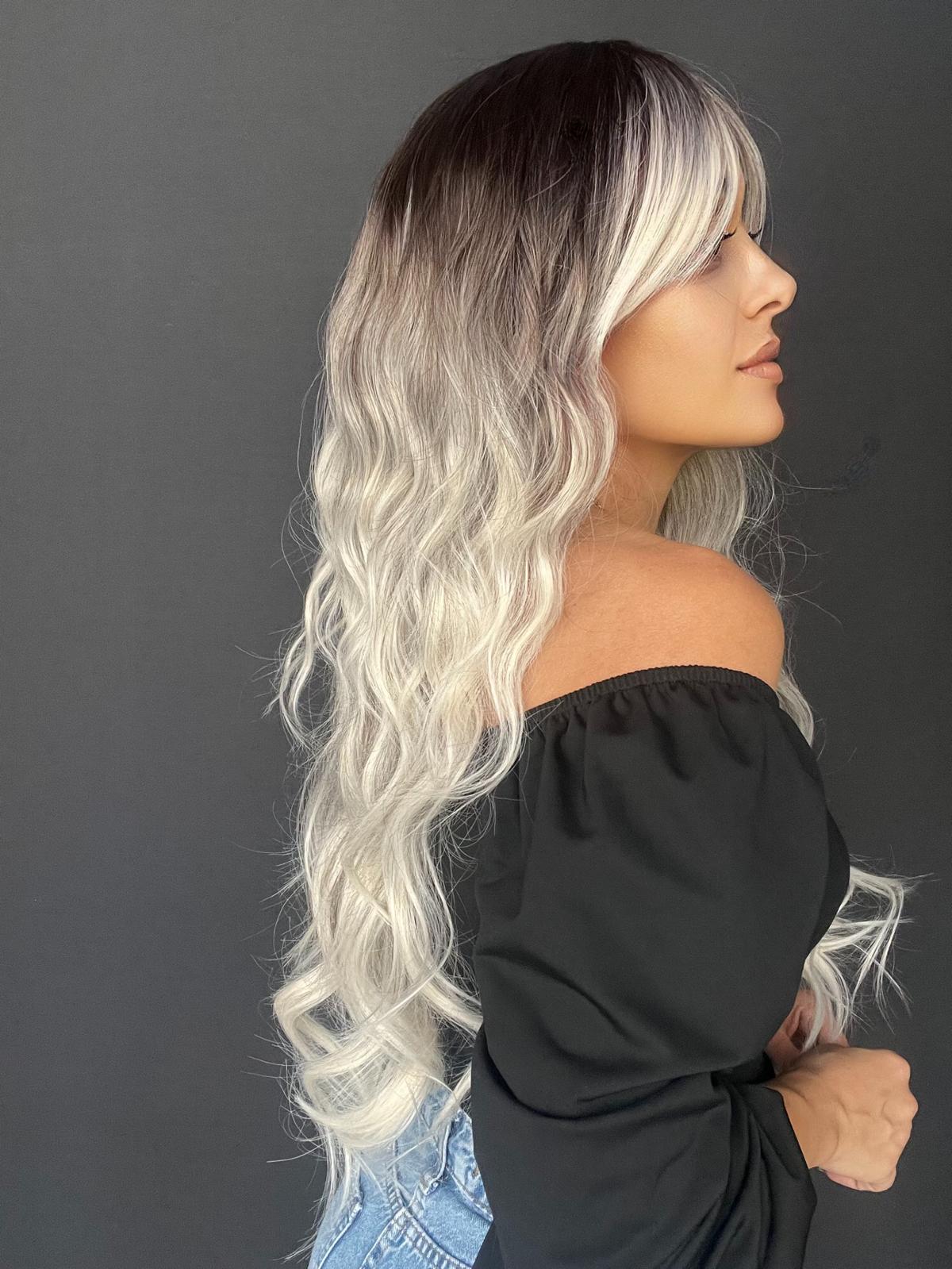 Gerçek Saç dokusunda Fiber Medikal peruk