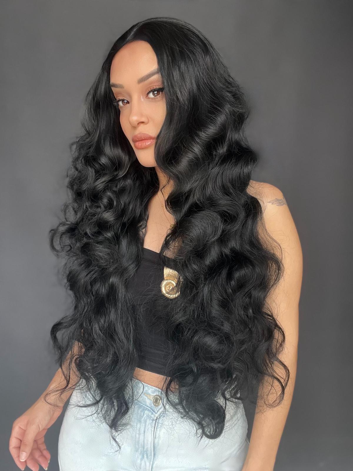 Full Tül peruk Heryöne ayrım yapılır toplanır Dalgalı Dansöz Boy tül peruk