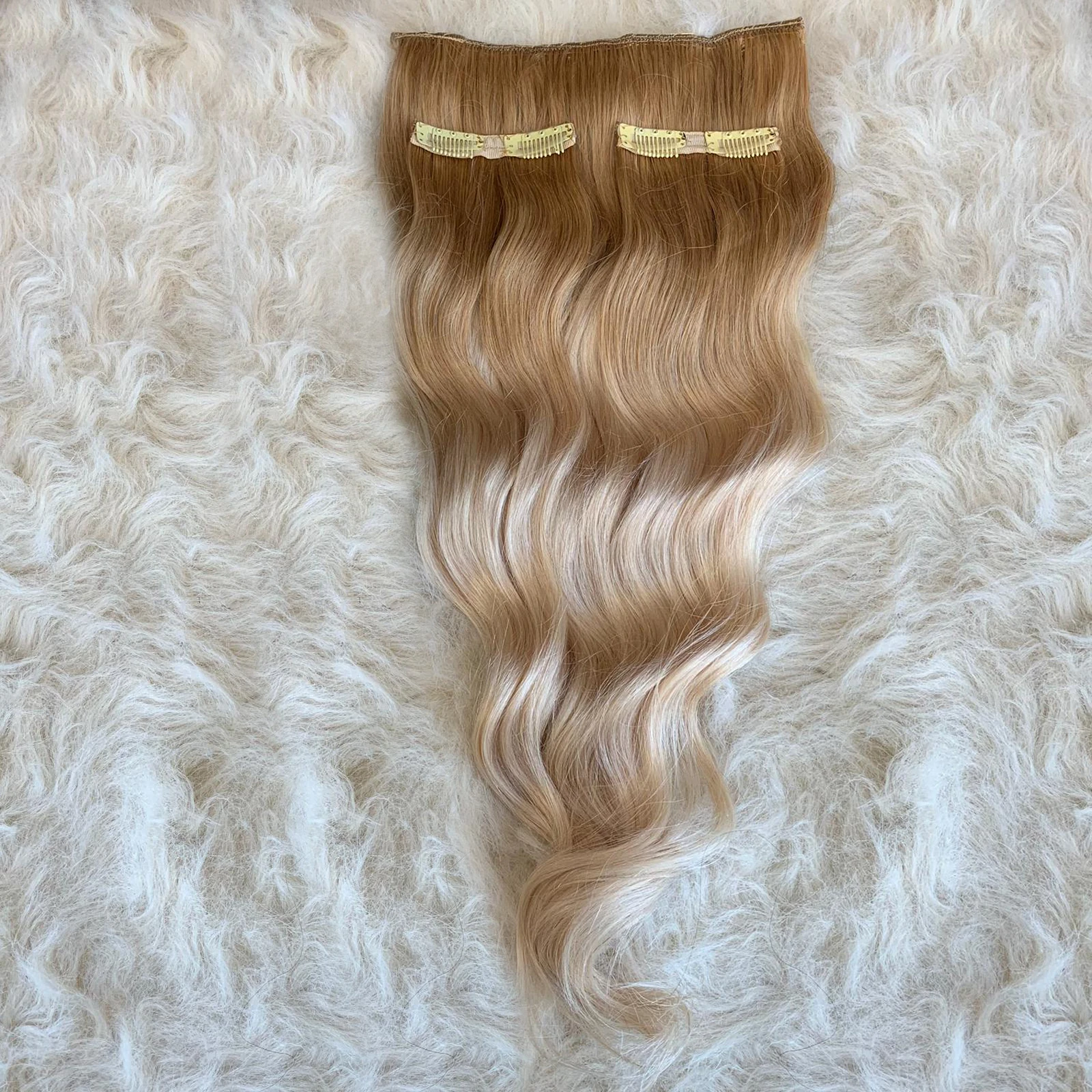 3 Parça Gerçek  Yarım Ay Çıt Çıt Saç 150gr