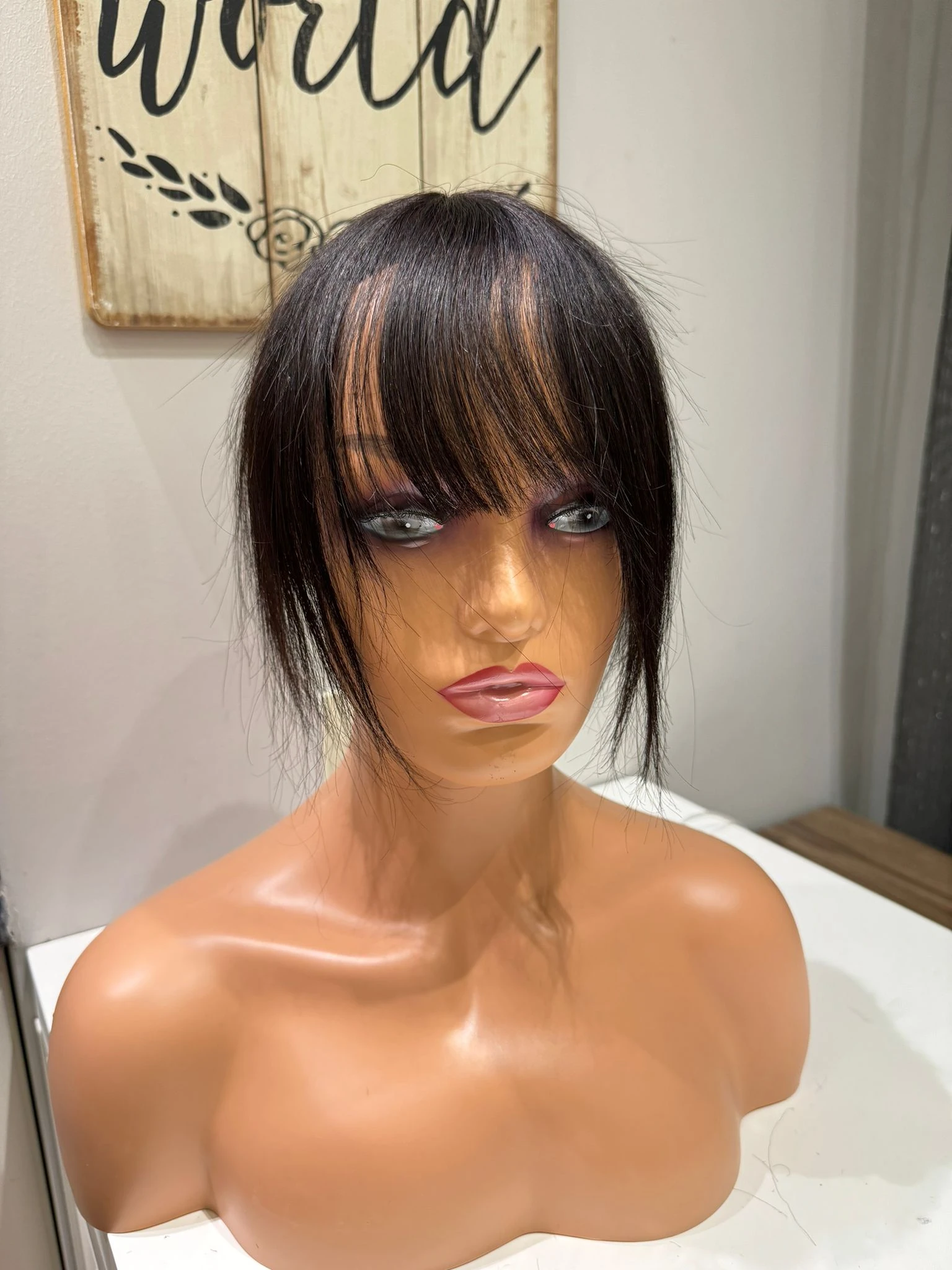 Tül  Tepelik Tepe kısmı özel Hava alır tepe Gerçek saçtan özel üretim 24