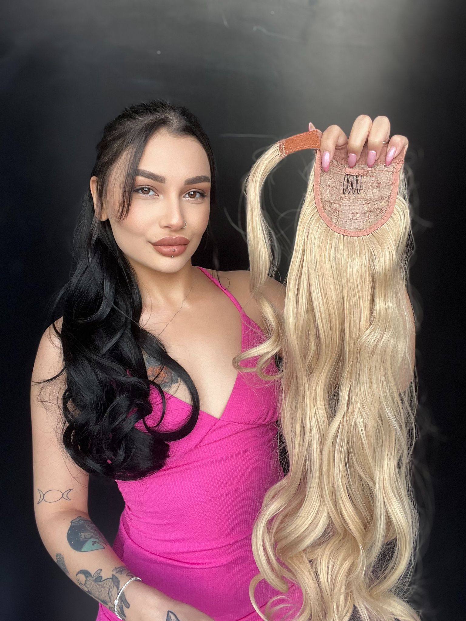 Cırcırtlı Bağcıklı At Kuyruğu Tak çık Sıcak sarı