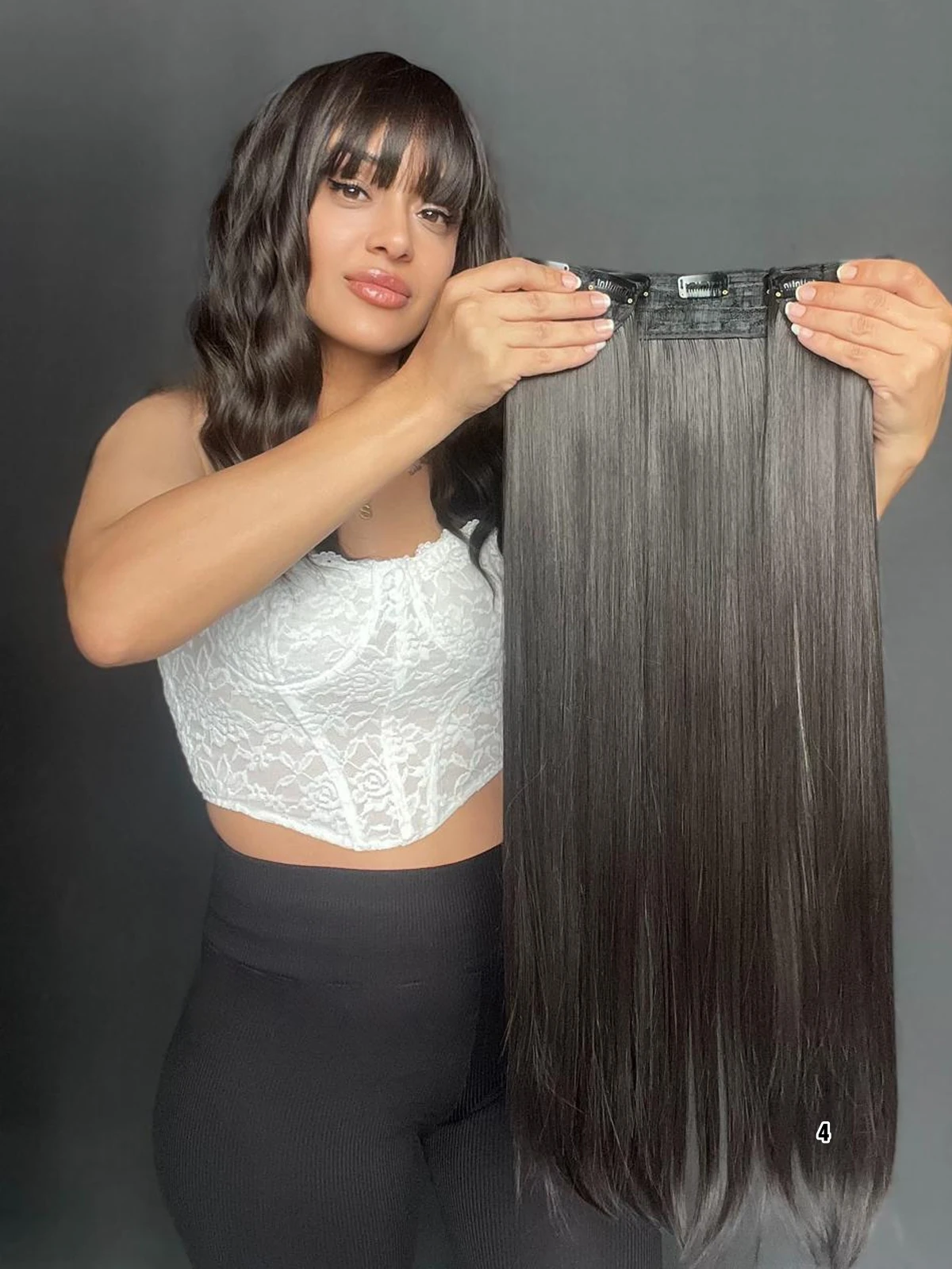 Düz Yarım Ay + 2 Yan Çıt Çıt