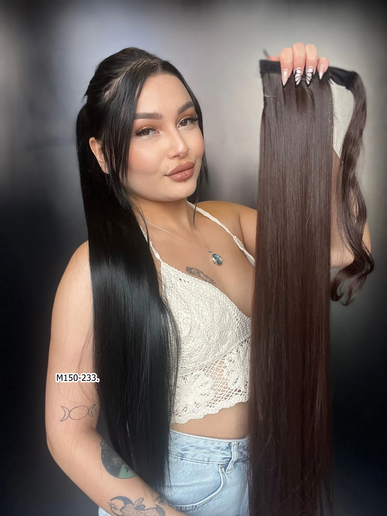 Cırtcırtlı Düz At Kuyruğu - Koyu Kahve