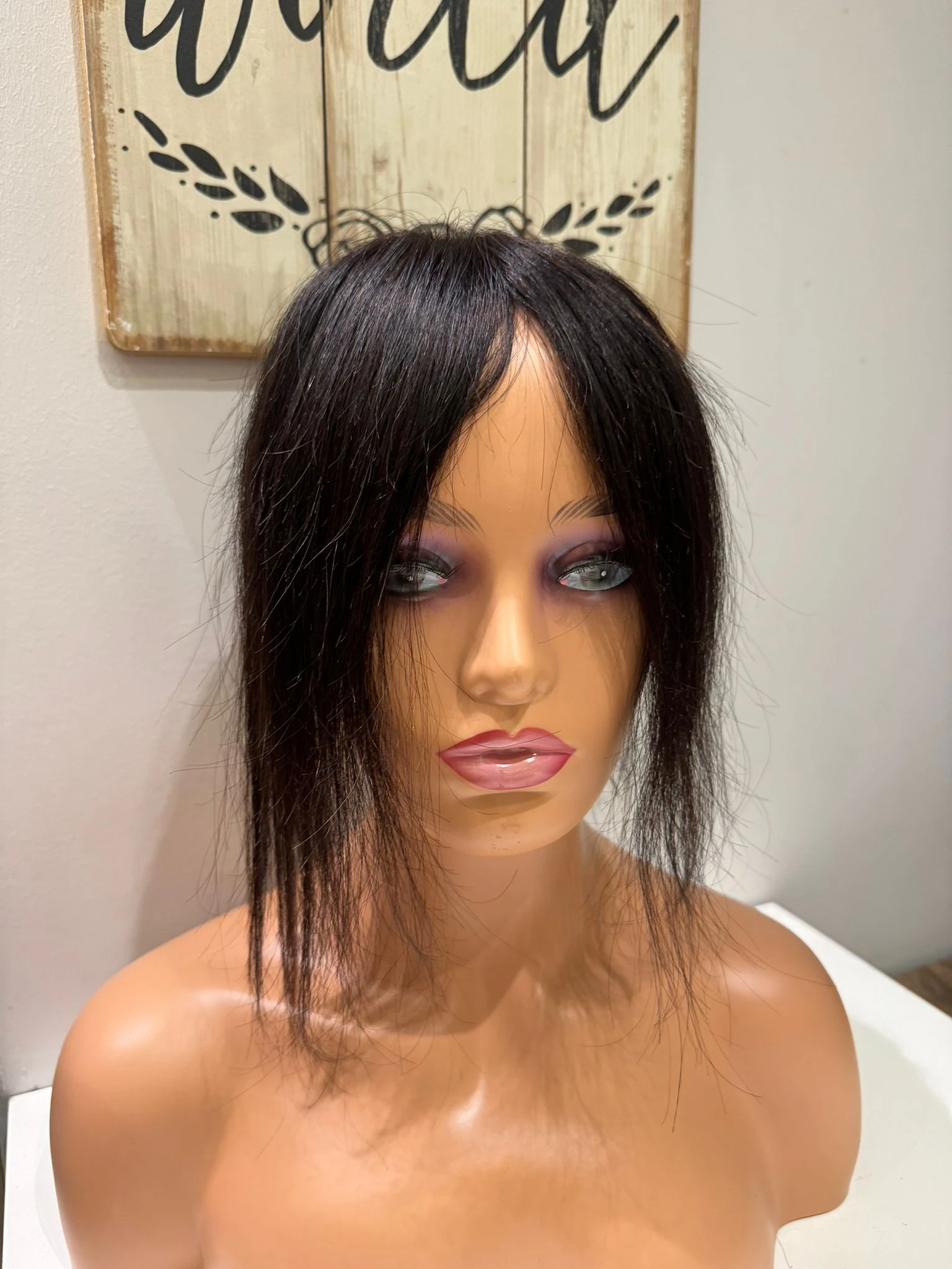 Tül  Tepelik Tepe kısmı özel Hava alır tepe Gerçek saçtan özel üretim 7