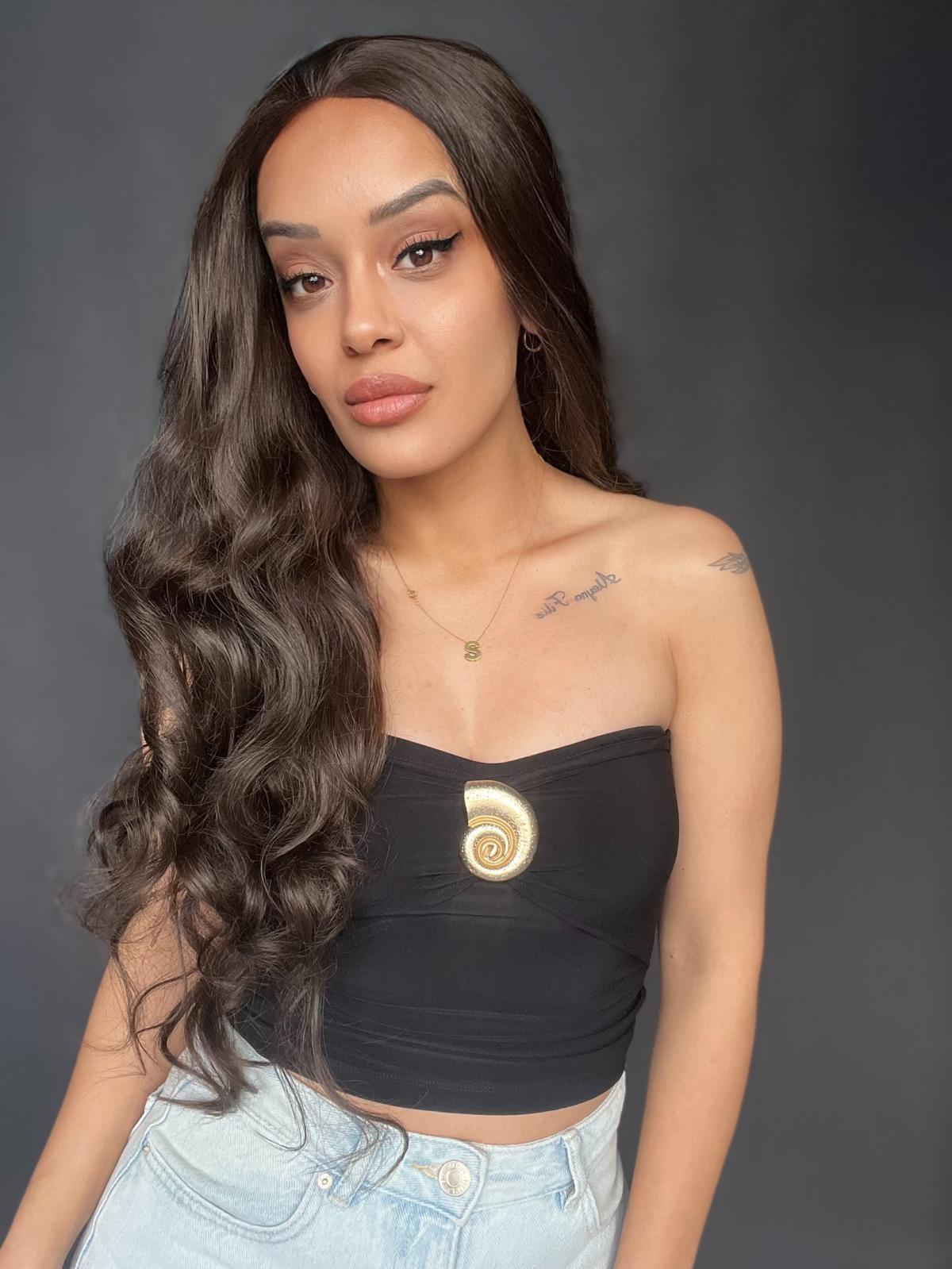 Full Tül peruk Heryöne ayrım yapılır toplanır Dalgalı Dansöz Boy tül peruk