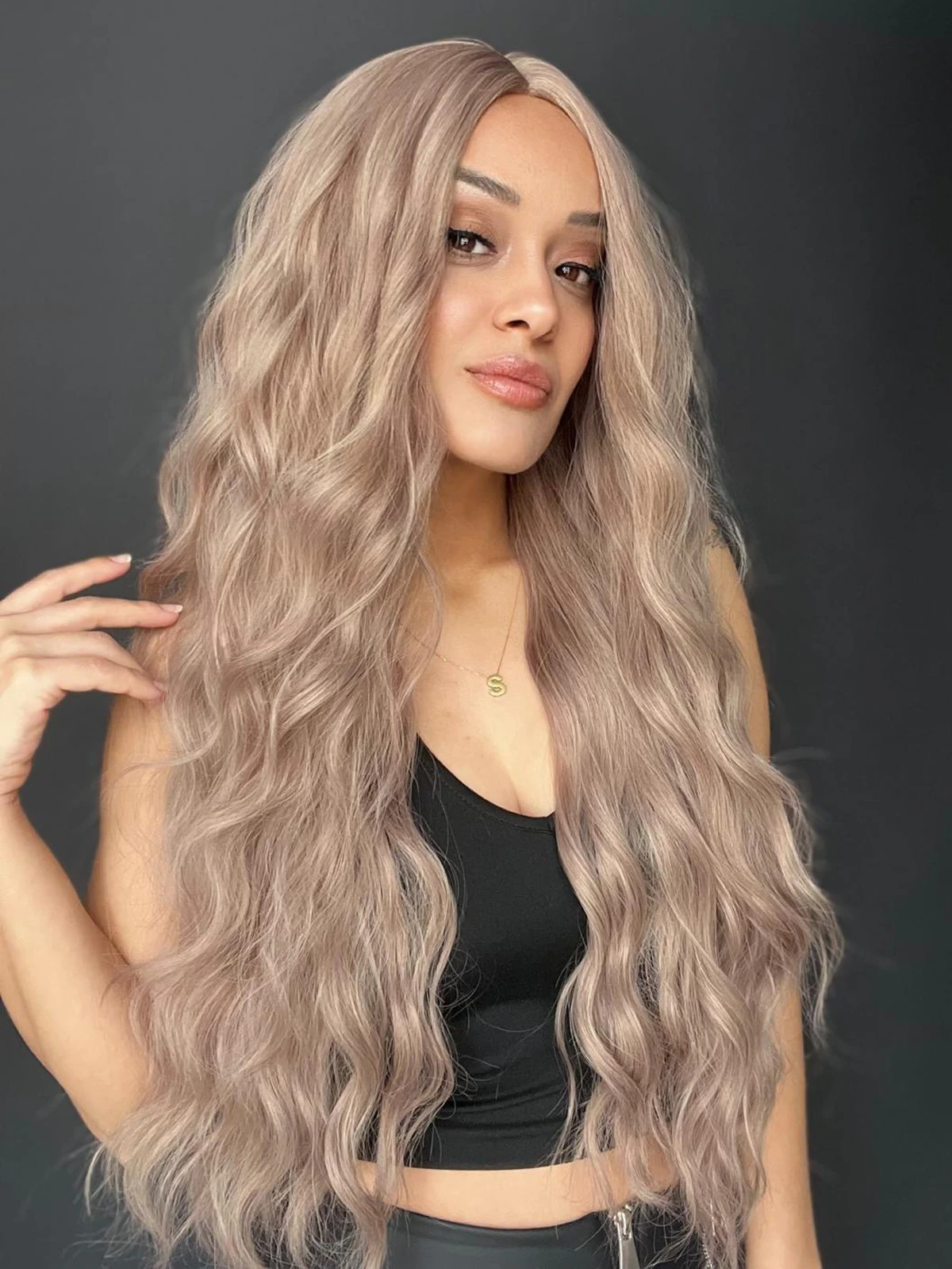 Uzun Doğal Su dalgalı Perçemsiz Tepesi Baş derisi görünümlü Yeni sezon