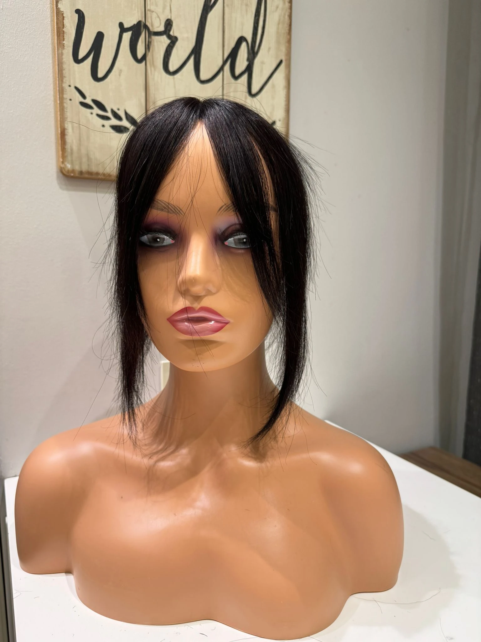 Tül  Tepelik Tepe kısmı özel Hava alır tepe Gerçek saçtan özel üretim 26