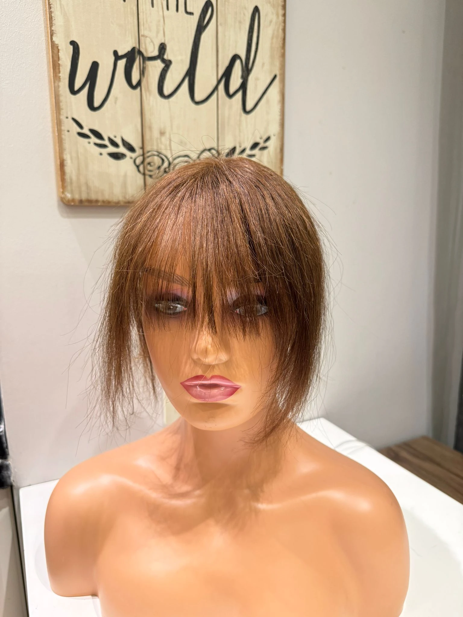 Tül  Tepelik Tepe kısmı özel Hava alır tepe Gerçek saçtan özel üretim 9