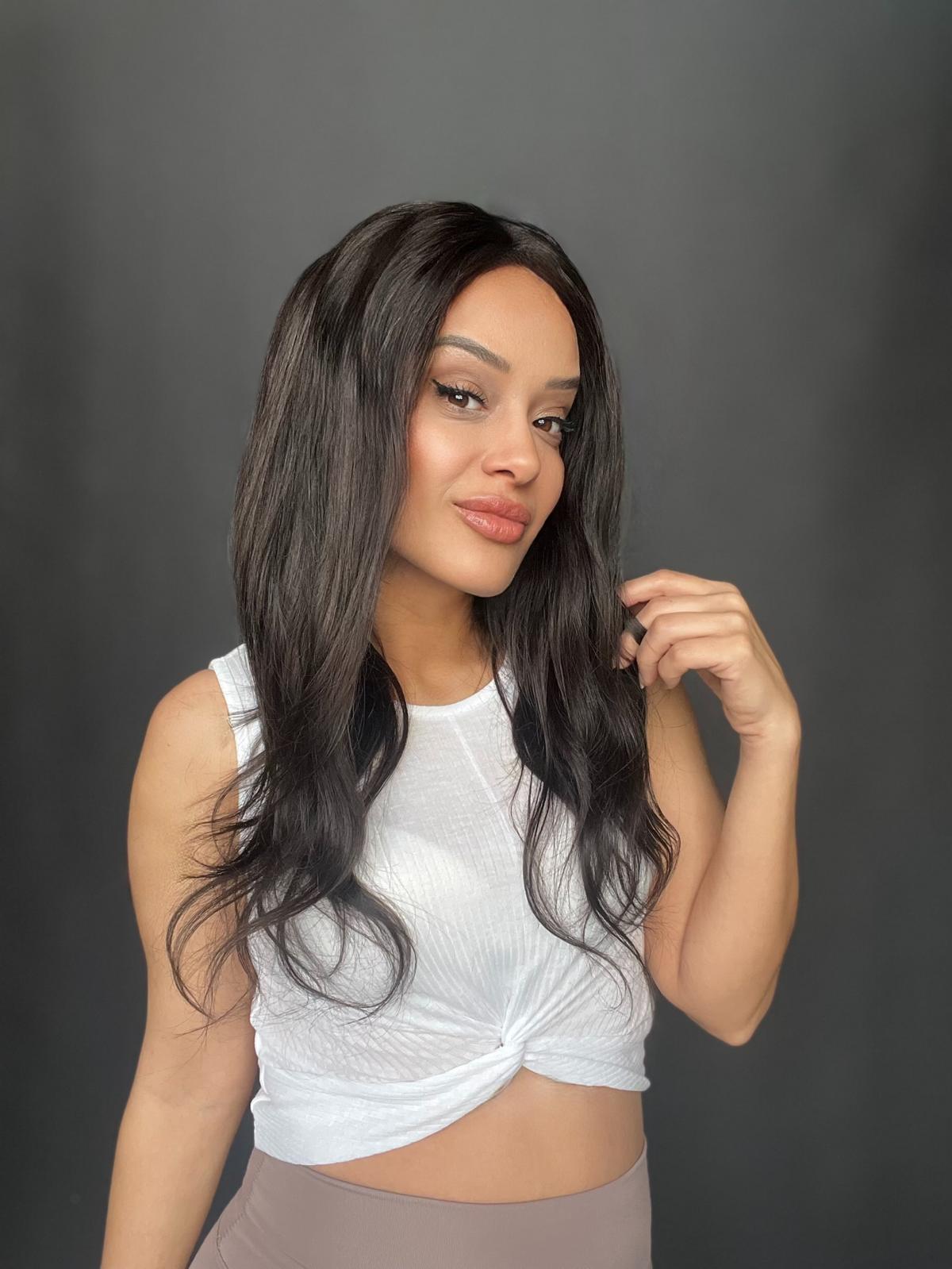 Doğal Ton Boyasız Her yöne ayrım yapılabilen Hayalet Tül peruk