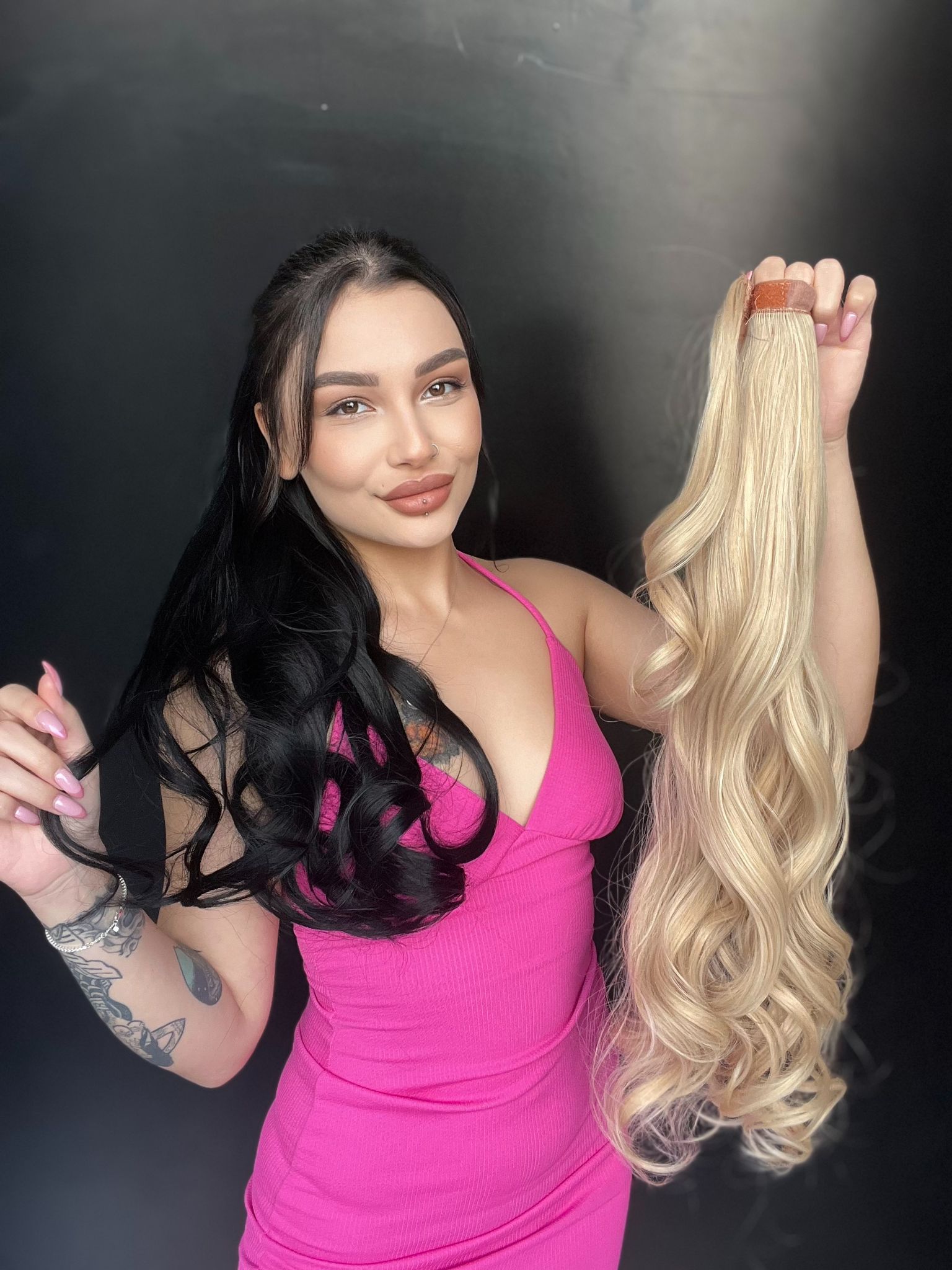 Cırcırtlı Bağcıklı At Kuyruğu Tak çık Sıcak sarı