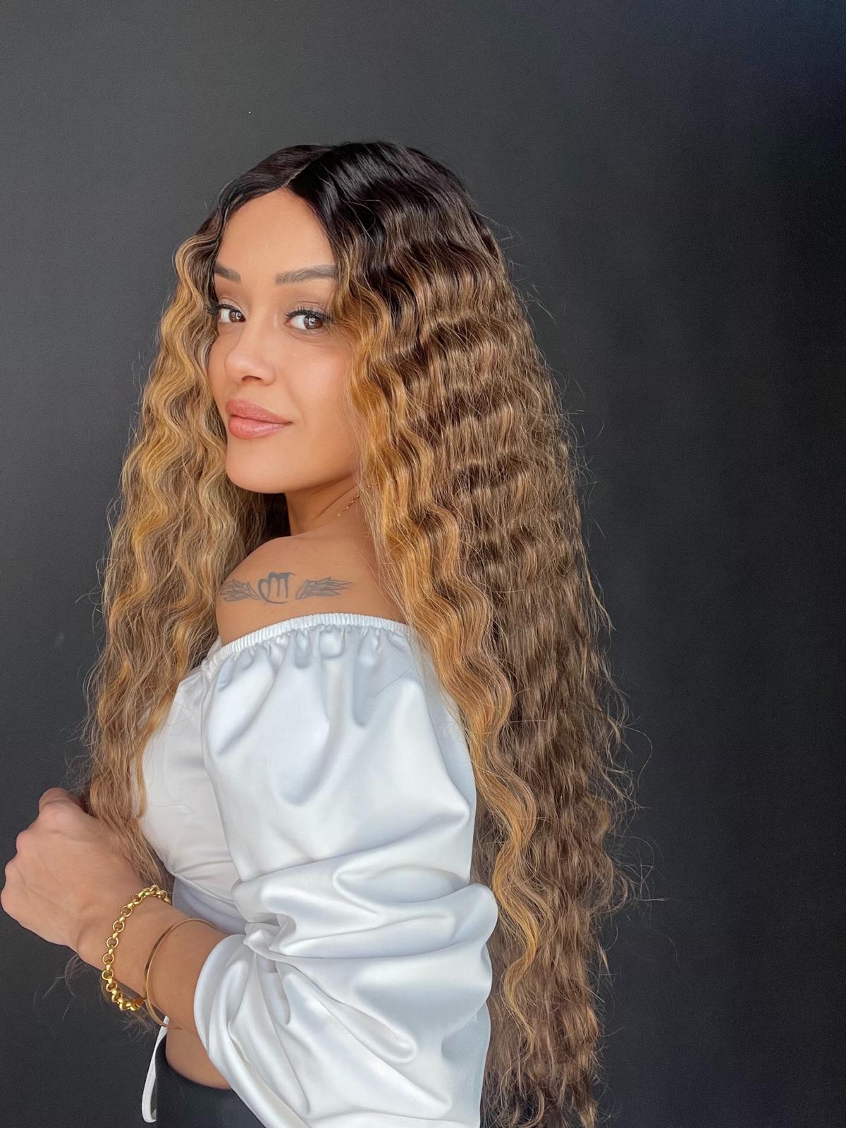 Tül Ön ve Tepe Bölgesi Hava Alan Peruk - Ortadan Ayrım