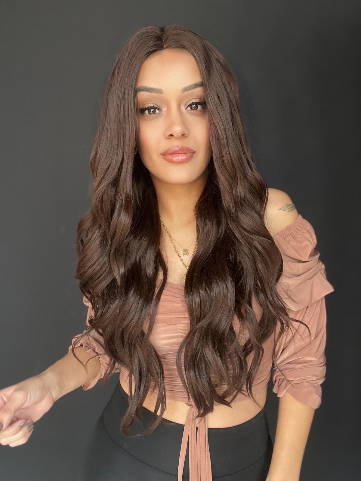 Tül Ön ve Tepe Bölgesi Hava Alan Peruk - Ortadan Ayrım