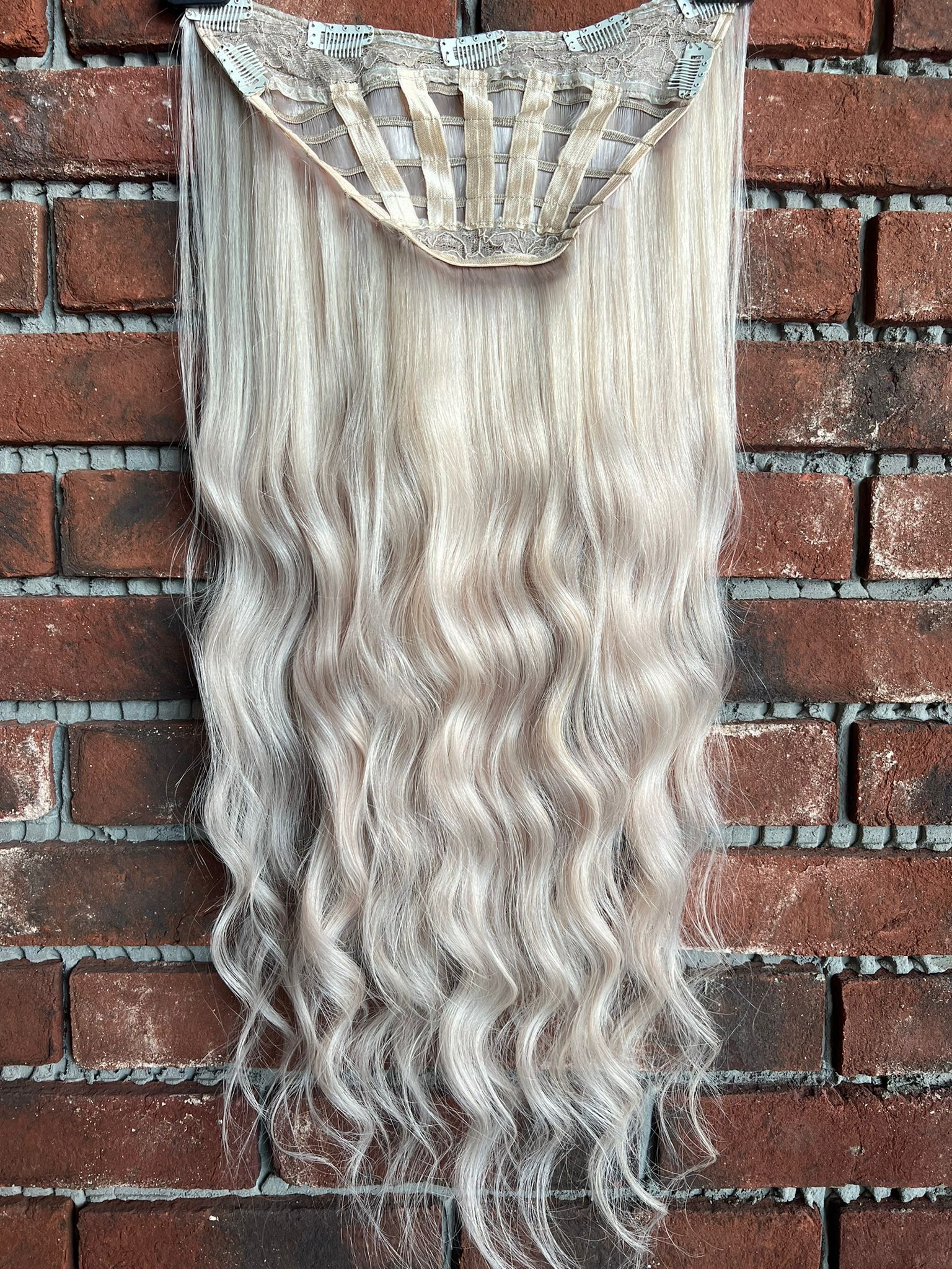 U Part Peruk yarımay çıtçıt Gerçek Saç