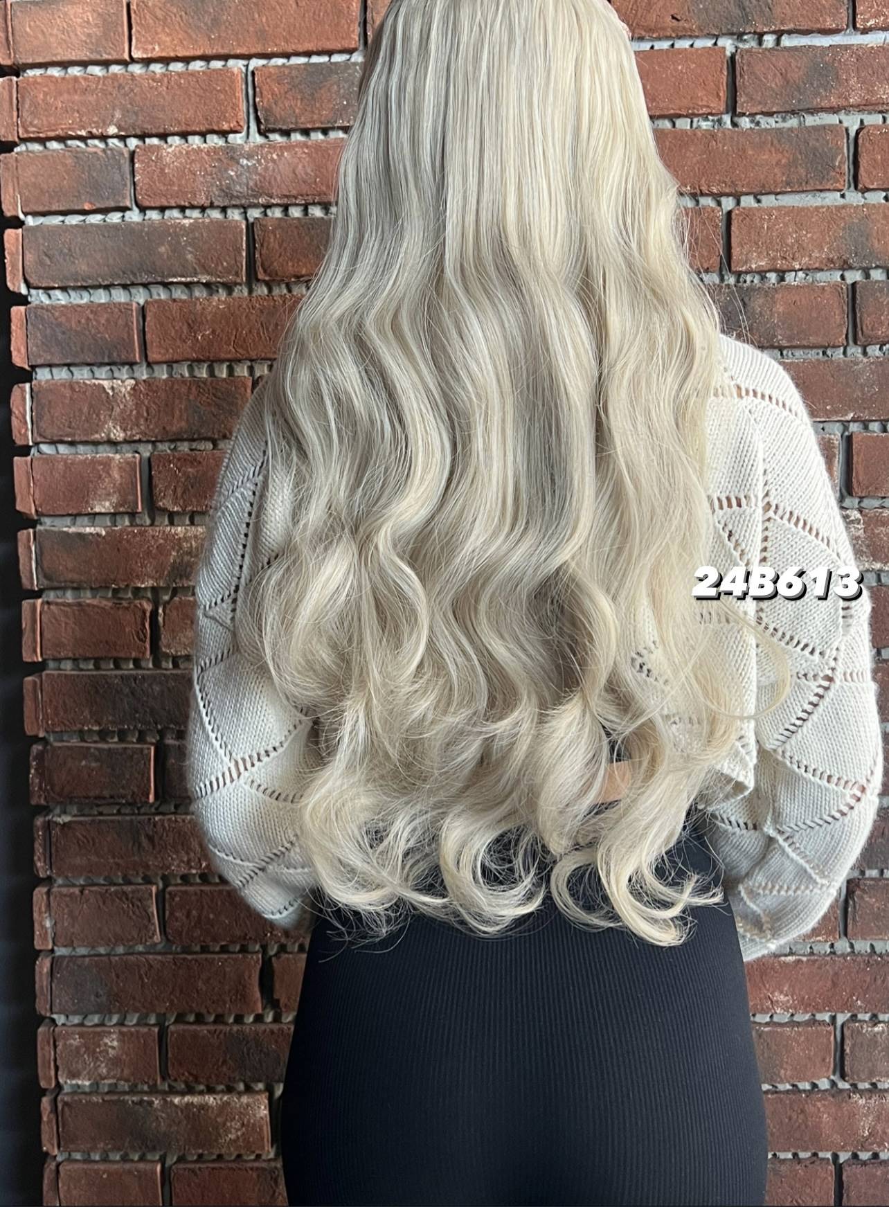 Fiber Sentetik Dalgalı Yarım Ay + 2 Yan Çıt Çıt -Balköpüğü platin röfleli